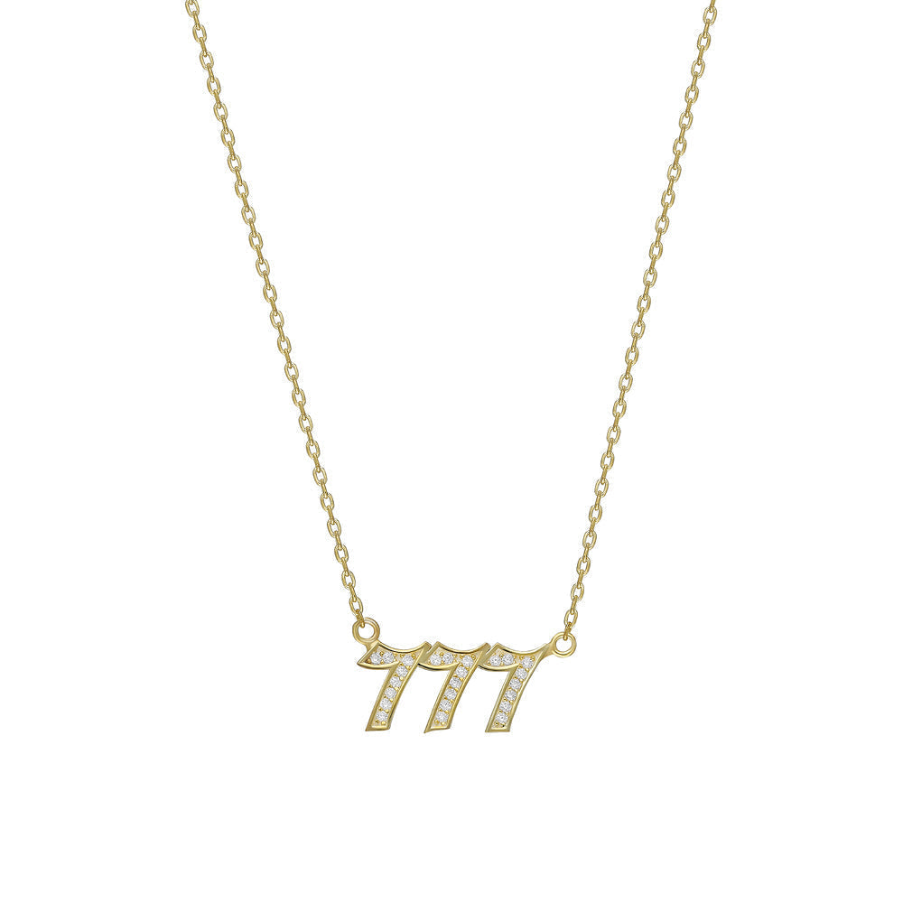 ZIRKONIA ENGELZAHLEN HALSKETTE (8910028931415)