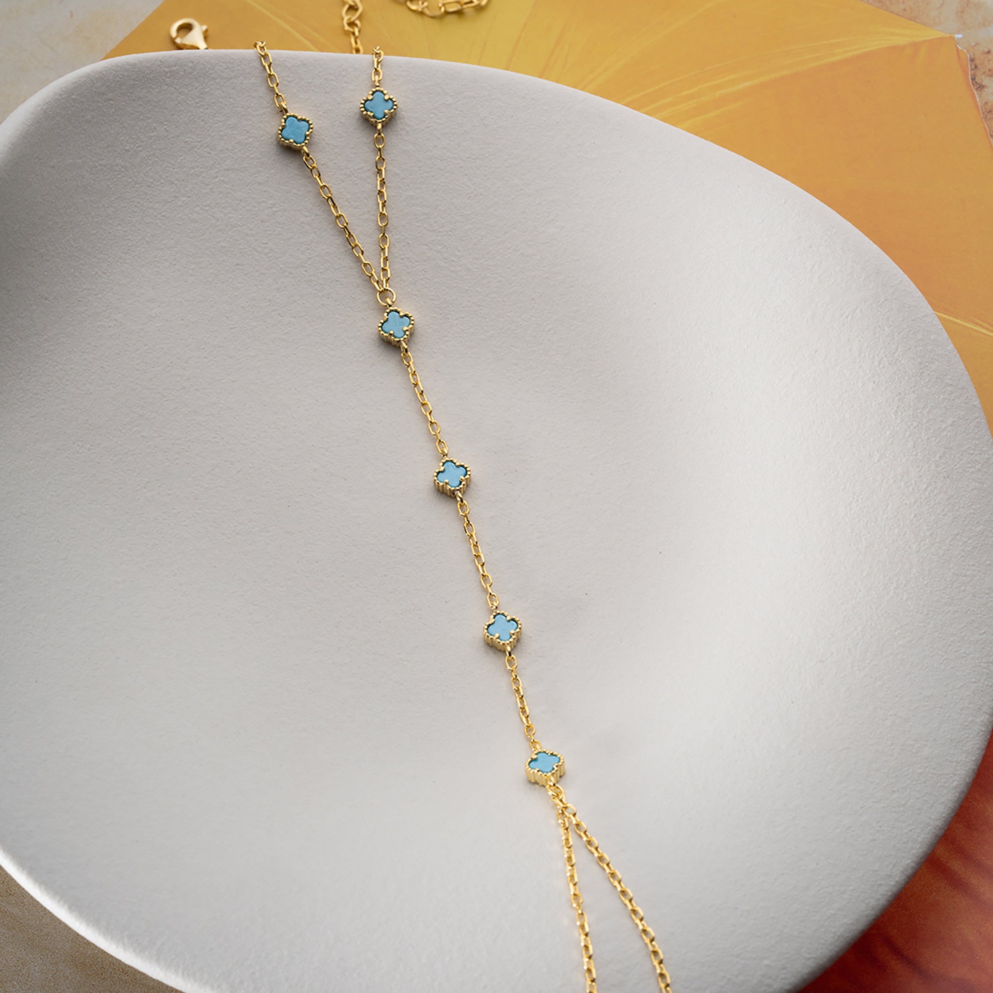 TURKUAZ MİNİ YONCA ŞAHMERAN | 925 GÜMÜŞ