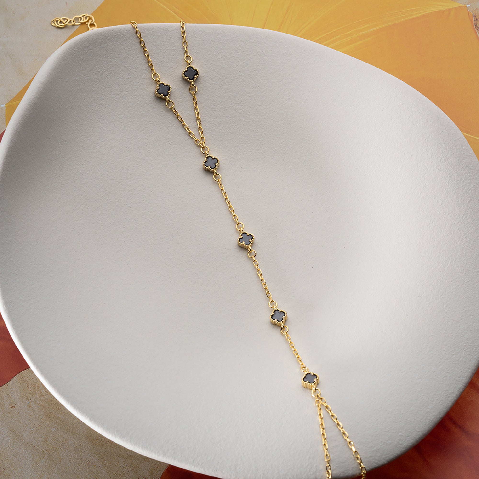 SİYAH MİNİ YONCA ŞAHMERAN | 925 GÜMÜŞ