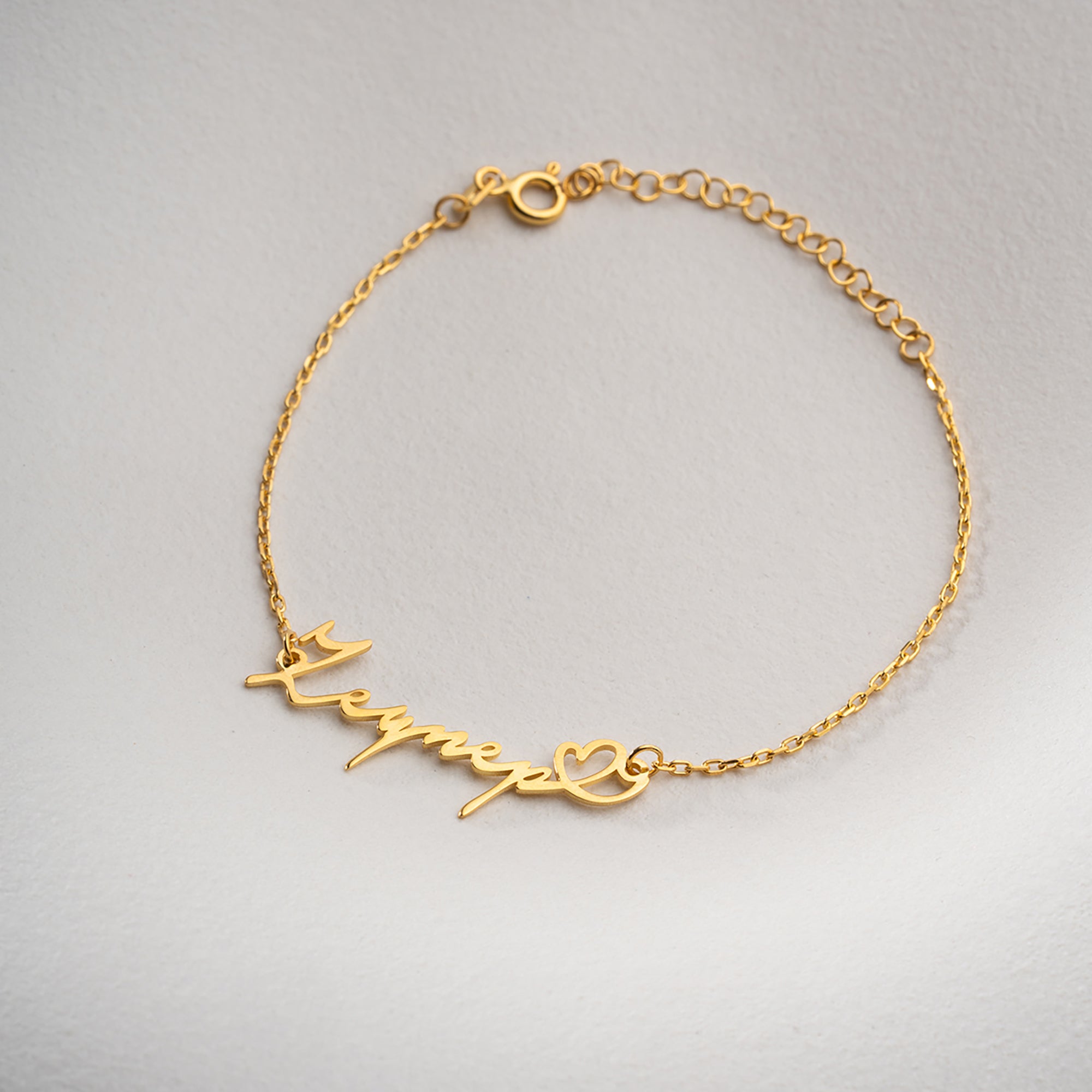 KALPLİ İSİM BİLEKLİK | 925 GÜMÜŞ