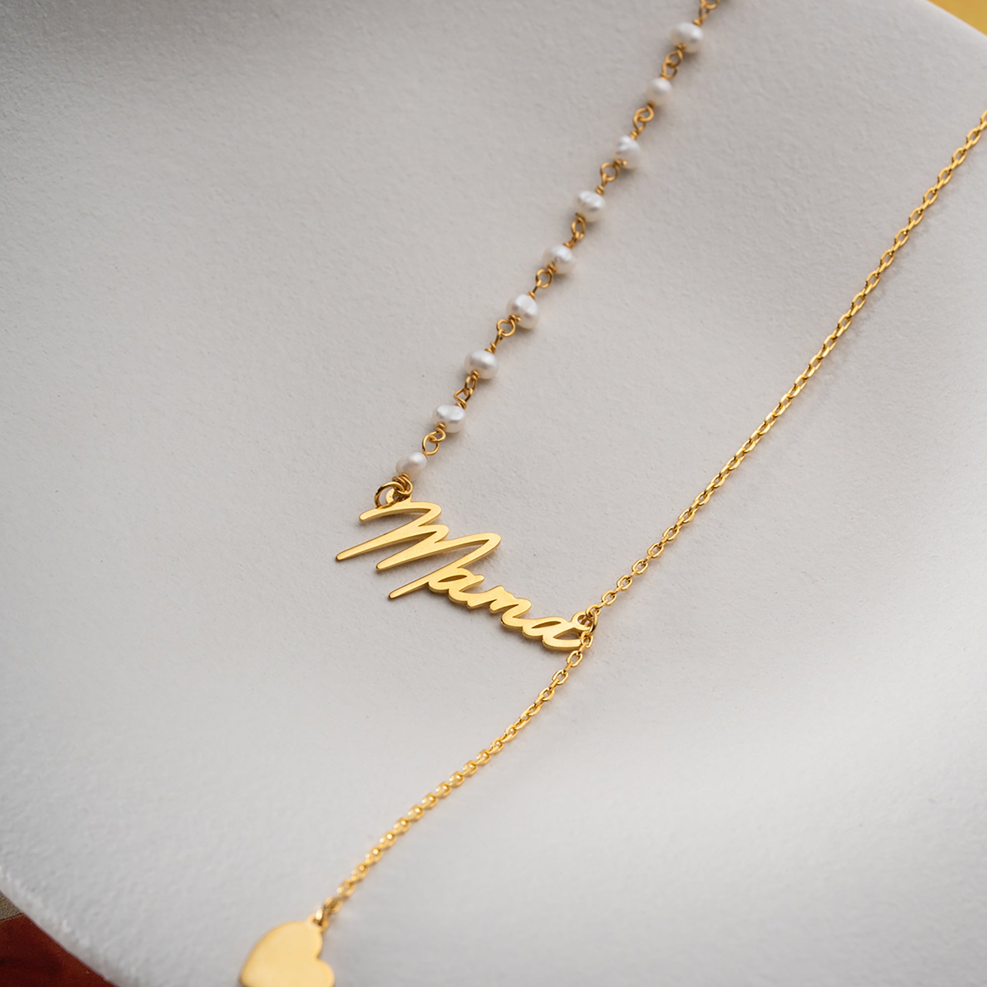 İNCİLİ SEMBOL İSİM KOLYE | 925 GÜMÜŞ