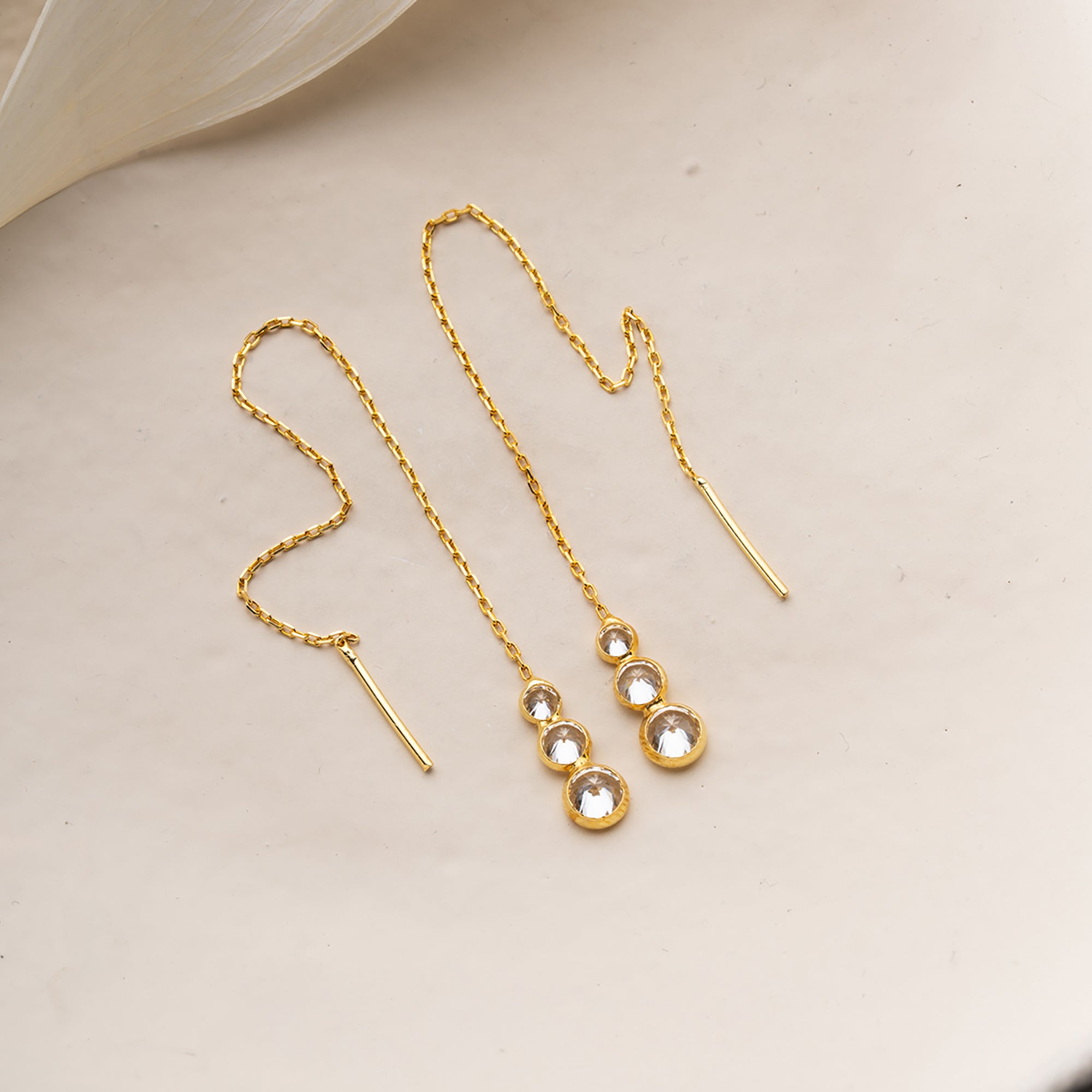 TRİO ZİRKON KÜPE | 925 GÜMÜŞ