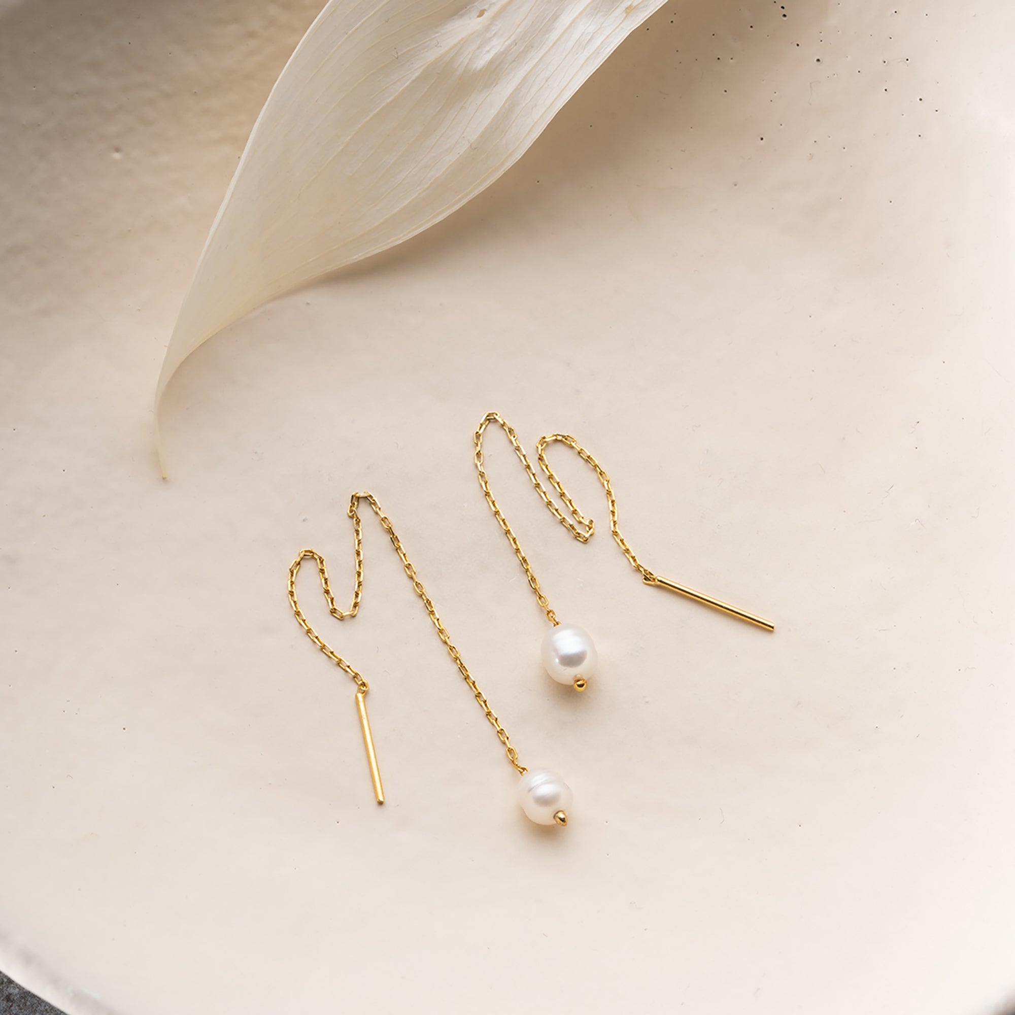 SALLANTILI İNCİ KÜPE | 925 GÜMÜŞ