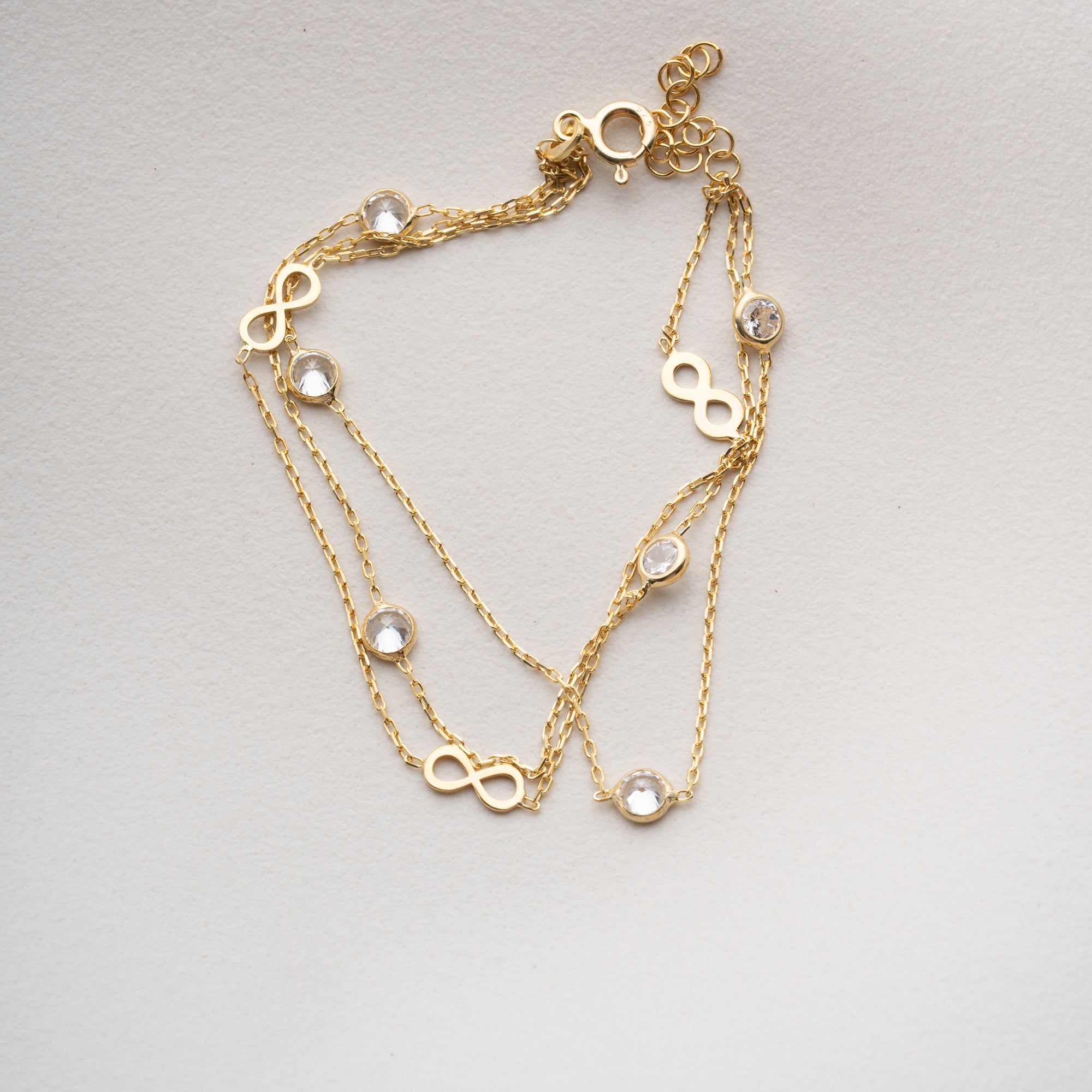 3'LÜ SONSUZLUK BİLEKLİK | 925 GÜMÜŞ