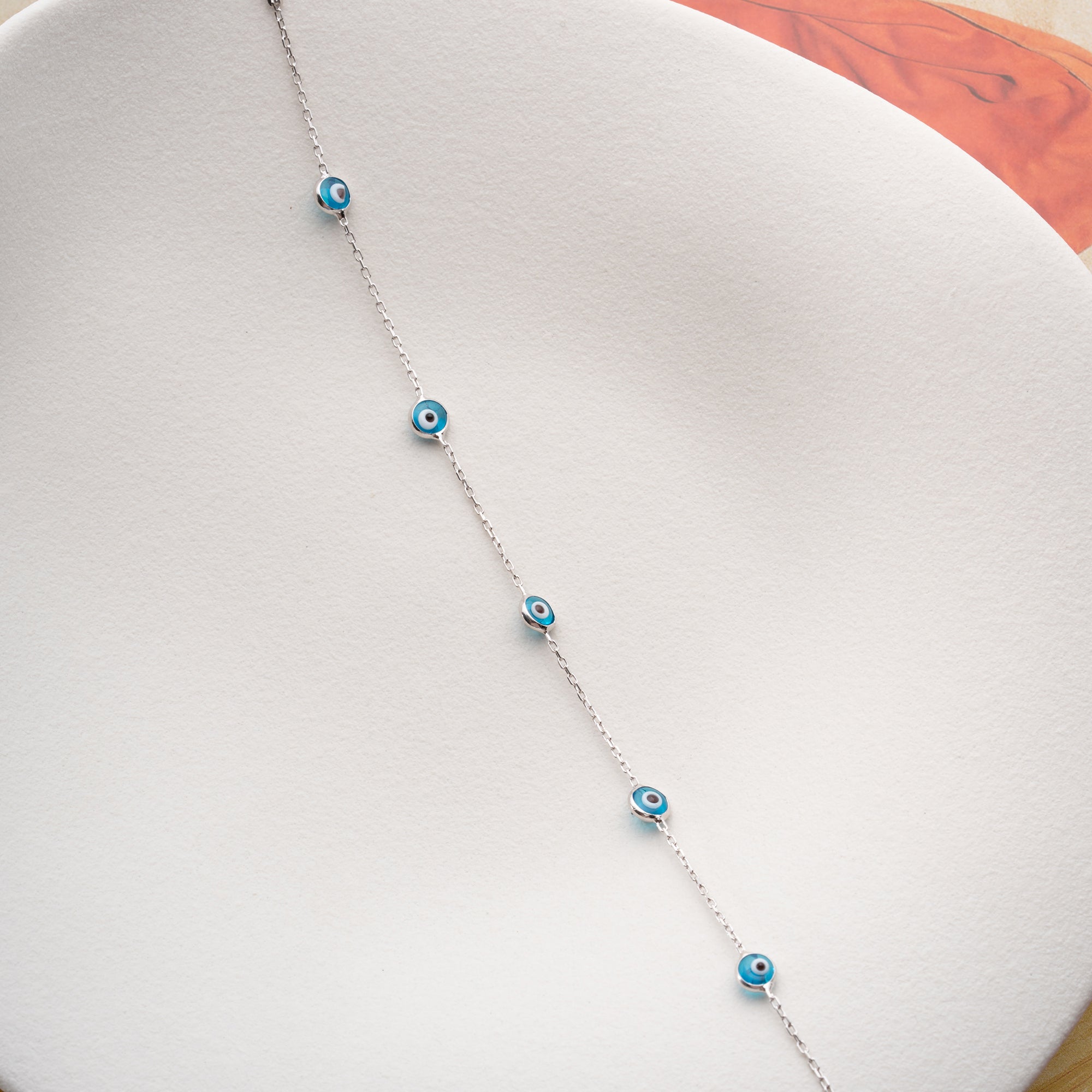 MİNİMAL ÇOKLU NAZAR BİLEKLİK | 925 GÜMÜŞ