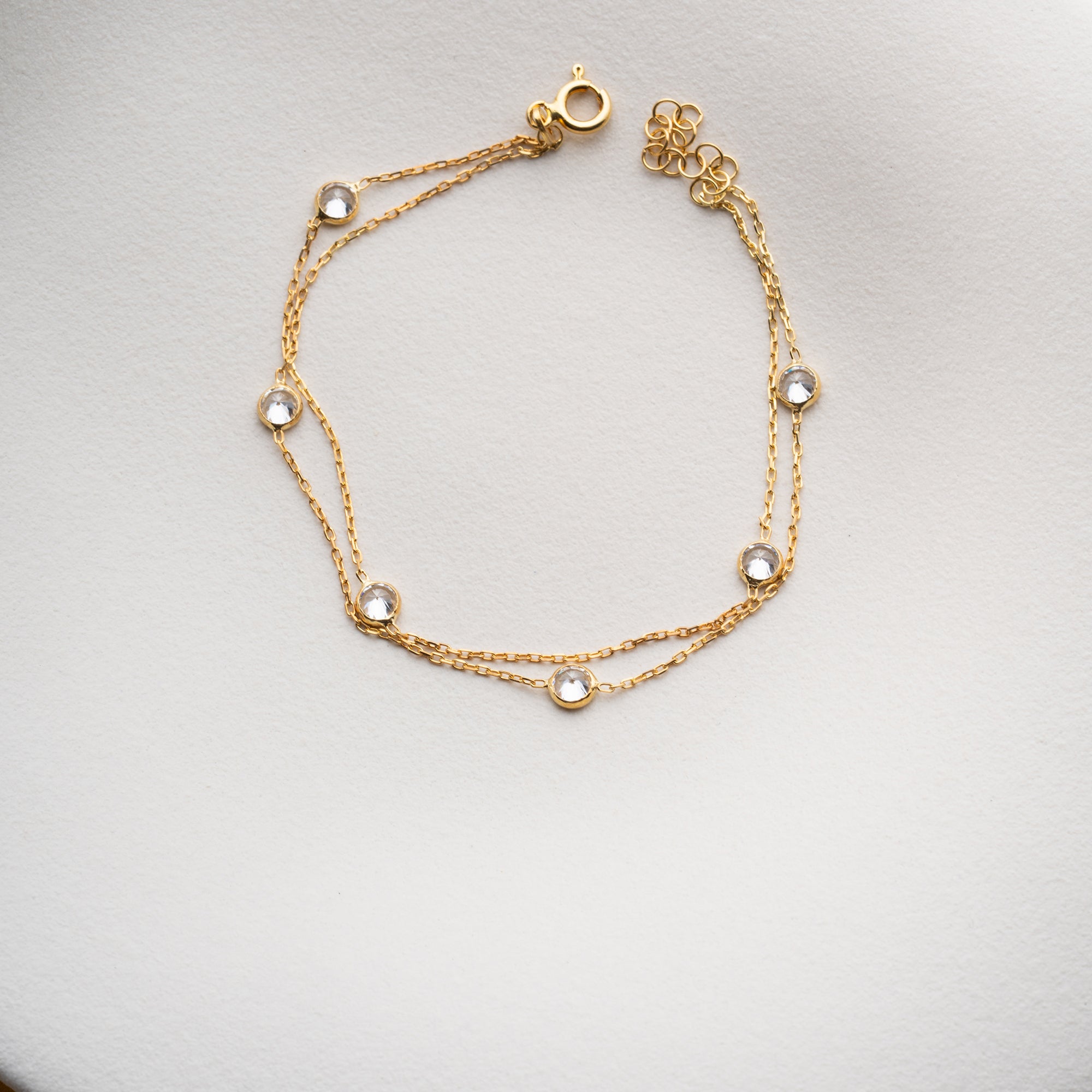 2'Lİ BEYAZ TAŞ BİLEKLİK | 925 GÜMÜŞ