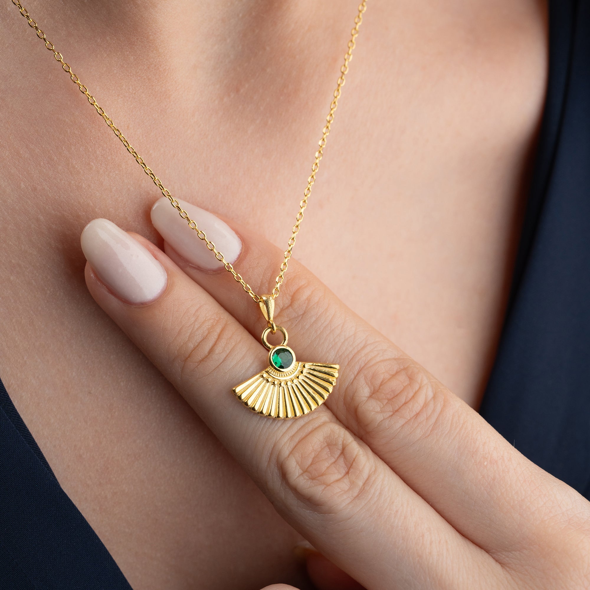 ZİRKON TAŞLI ŞEMSİYE KOLYE | 925 GÜMÜŞ