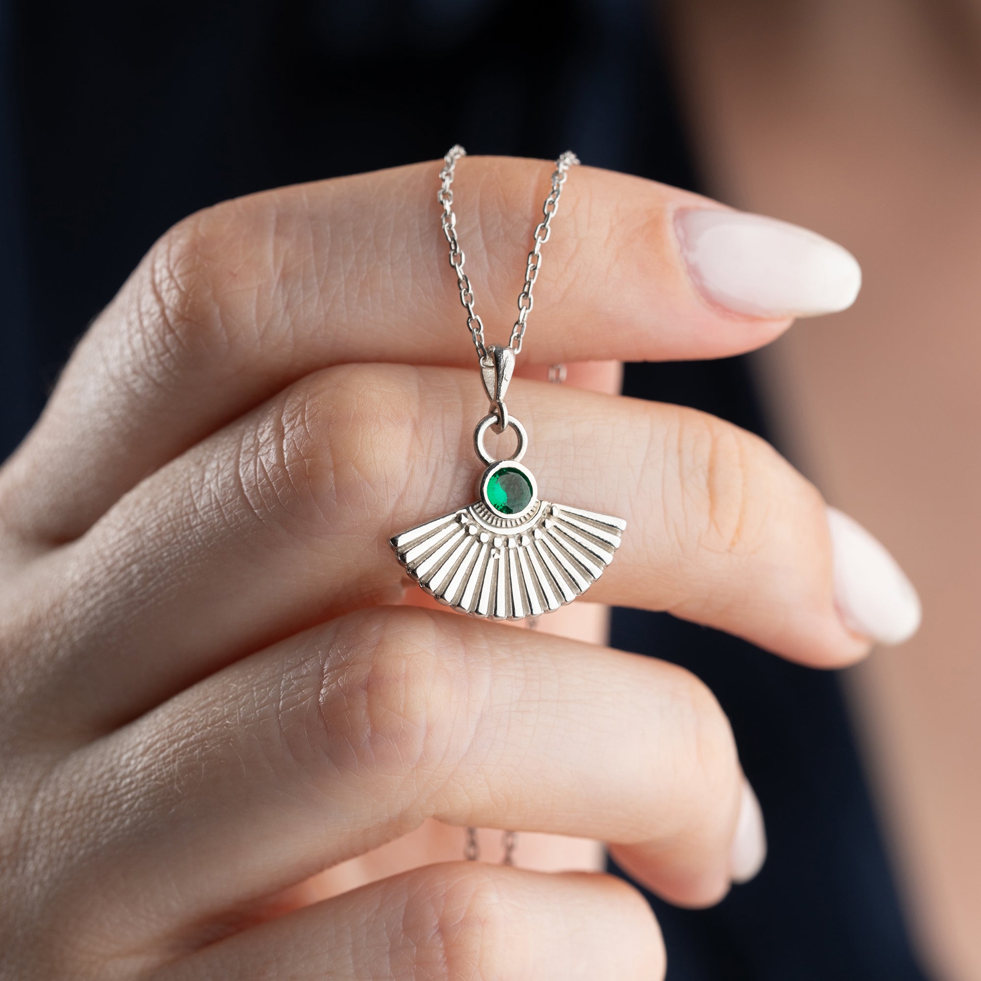 ZİRKON TAŞLI ŞEMSİYE KOLYE | 925 GÜMÜŞ