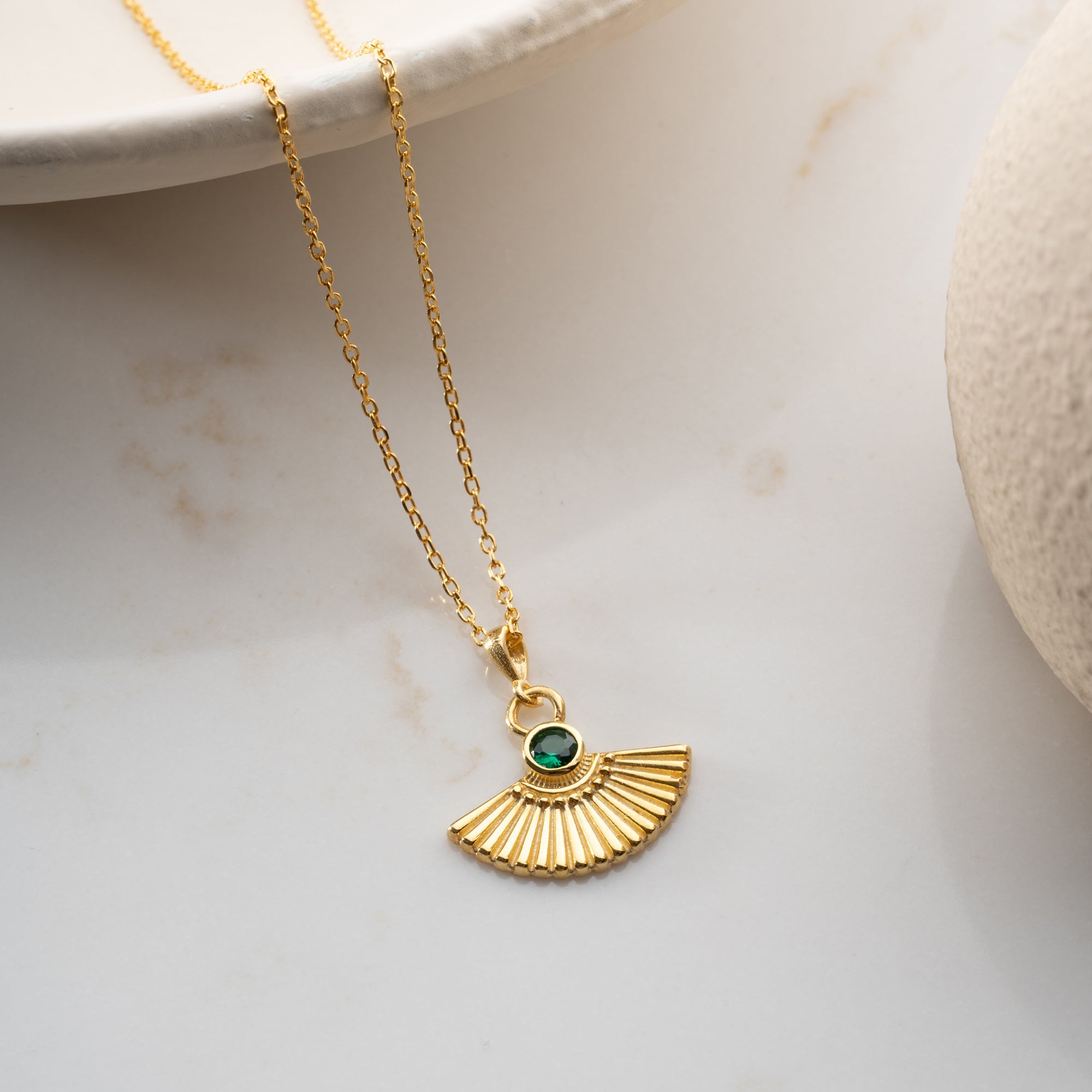 ZİRKON TAŞLI ŞEMSİYE KOLYE | 925 GÜMÜŞ