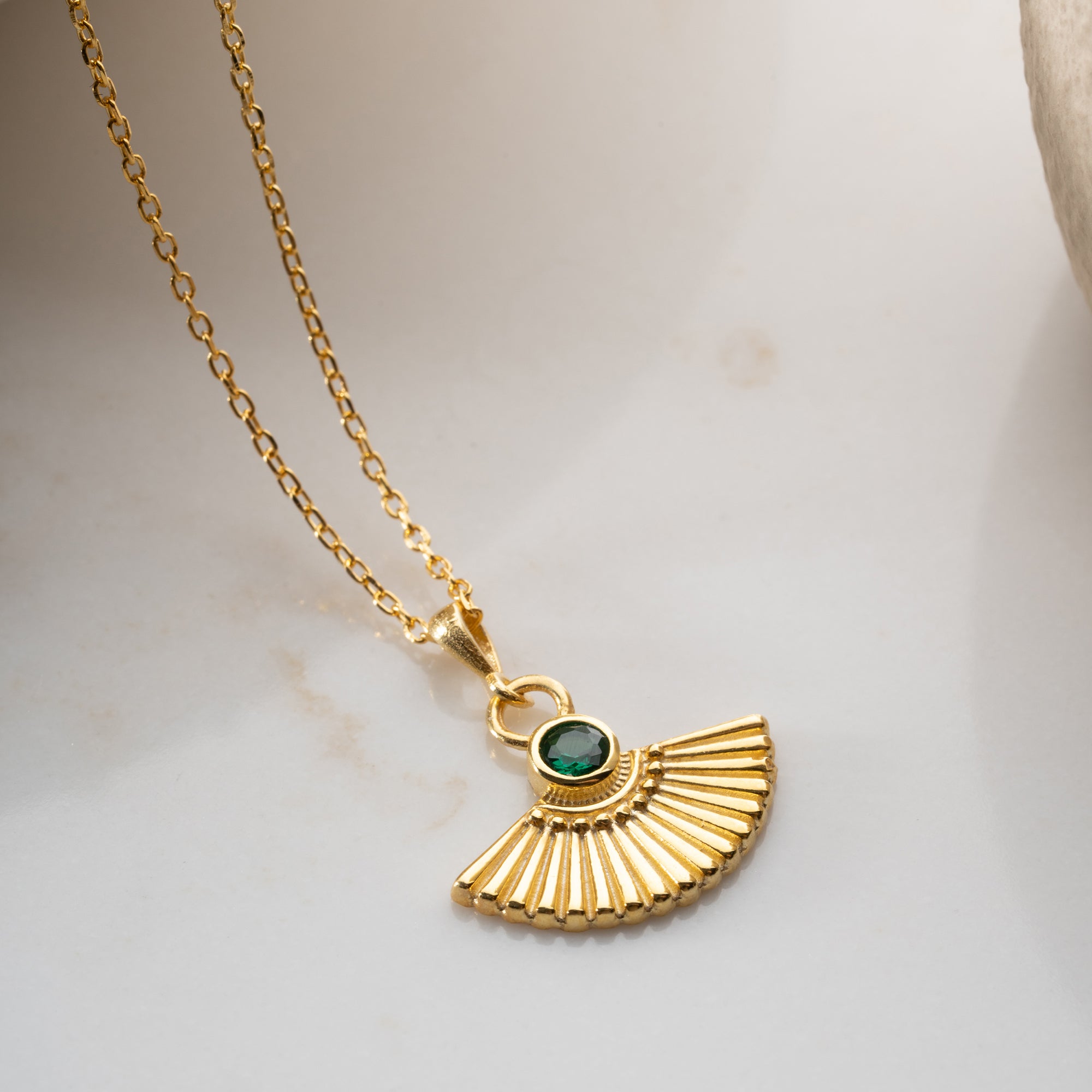 ZİRKON TAŞLI ŞEMSİYE KOLYE | 925 GÜMÜŞ