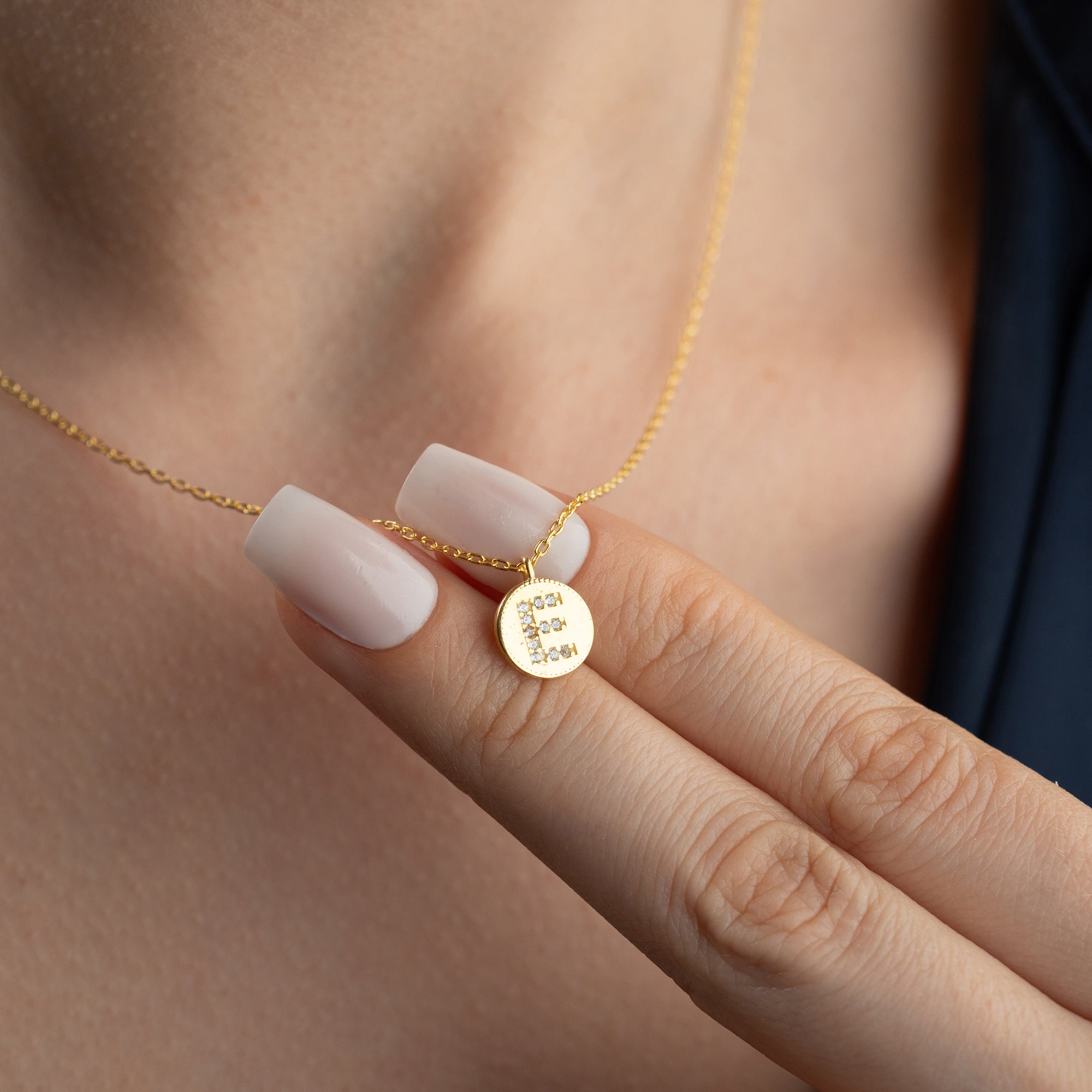 MİNİ ZİRKON TAŞLI HARF KOLYE | 925 GÜMÜŞ