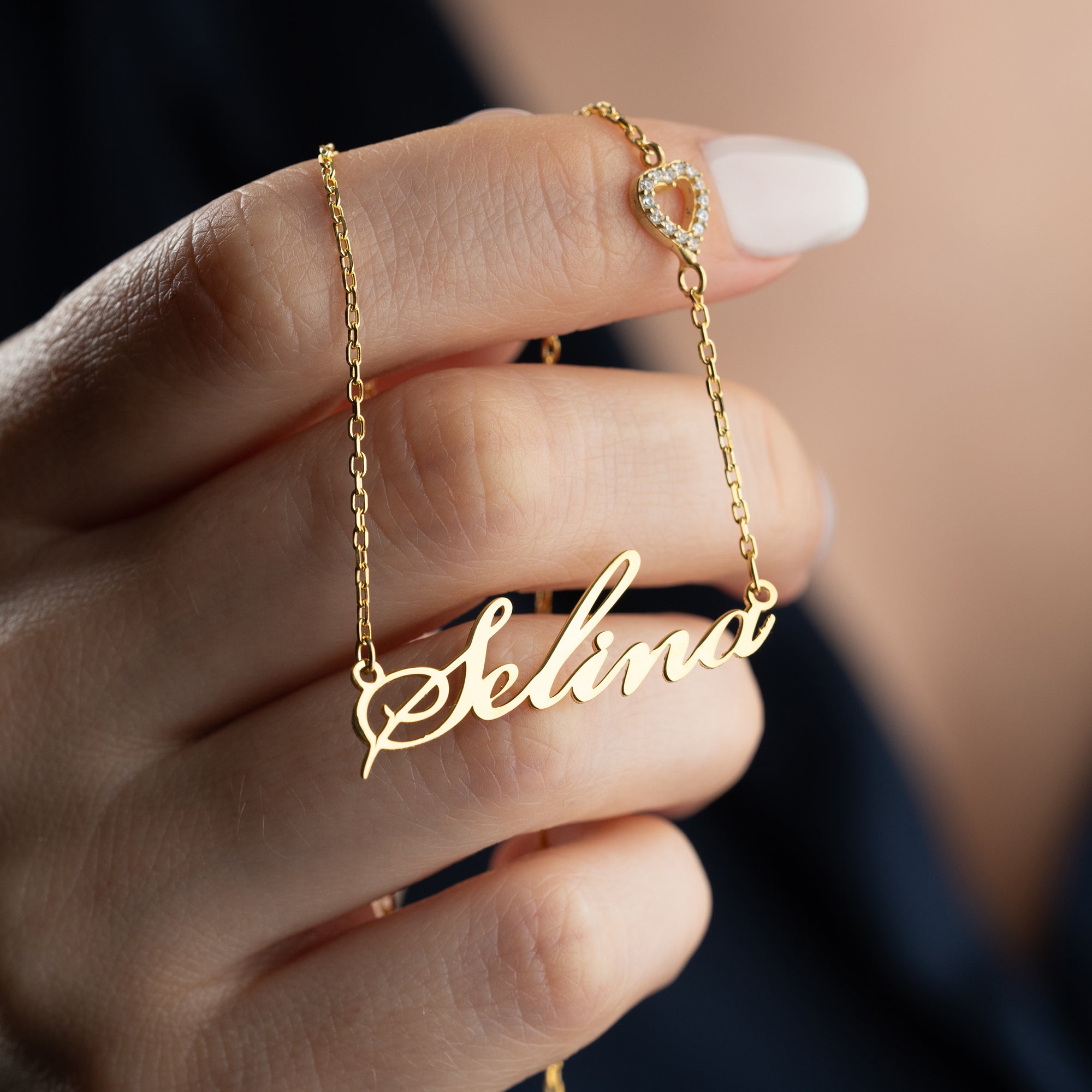 KALP SEMBOLLÜ İSİM KOLYE | 925 GÜMÜŞ