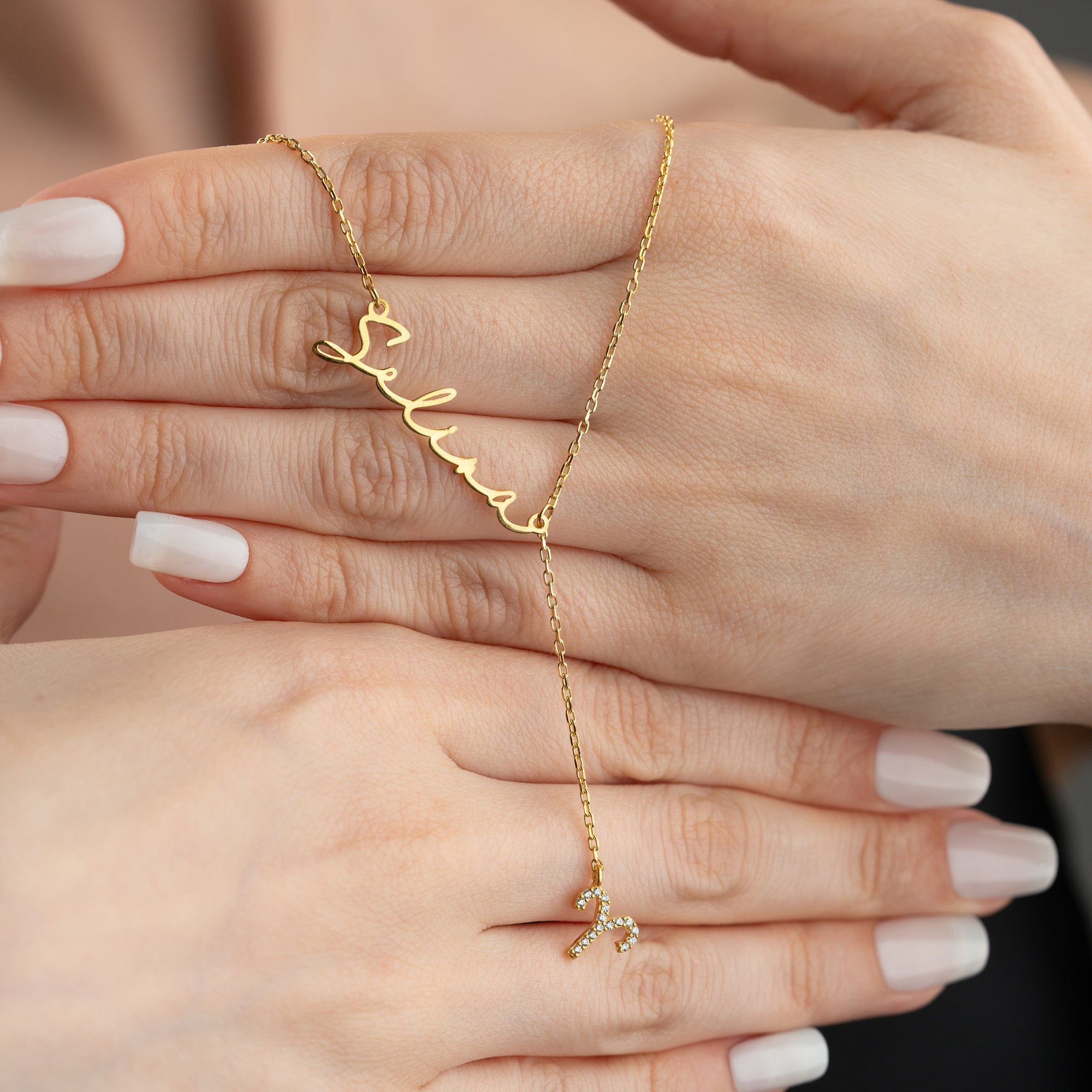 İSİMLİ SALLANTILI BURÇ KOLYE | 925 GÜMÜŞ