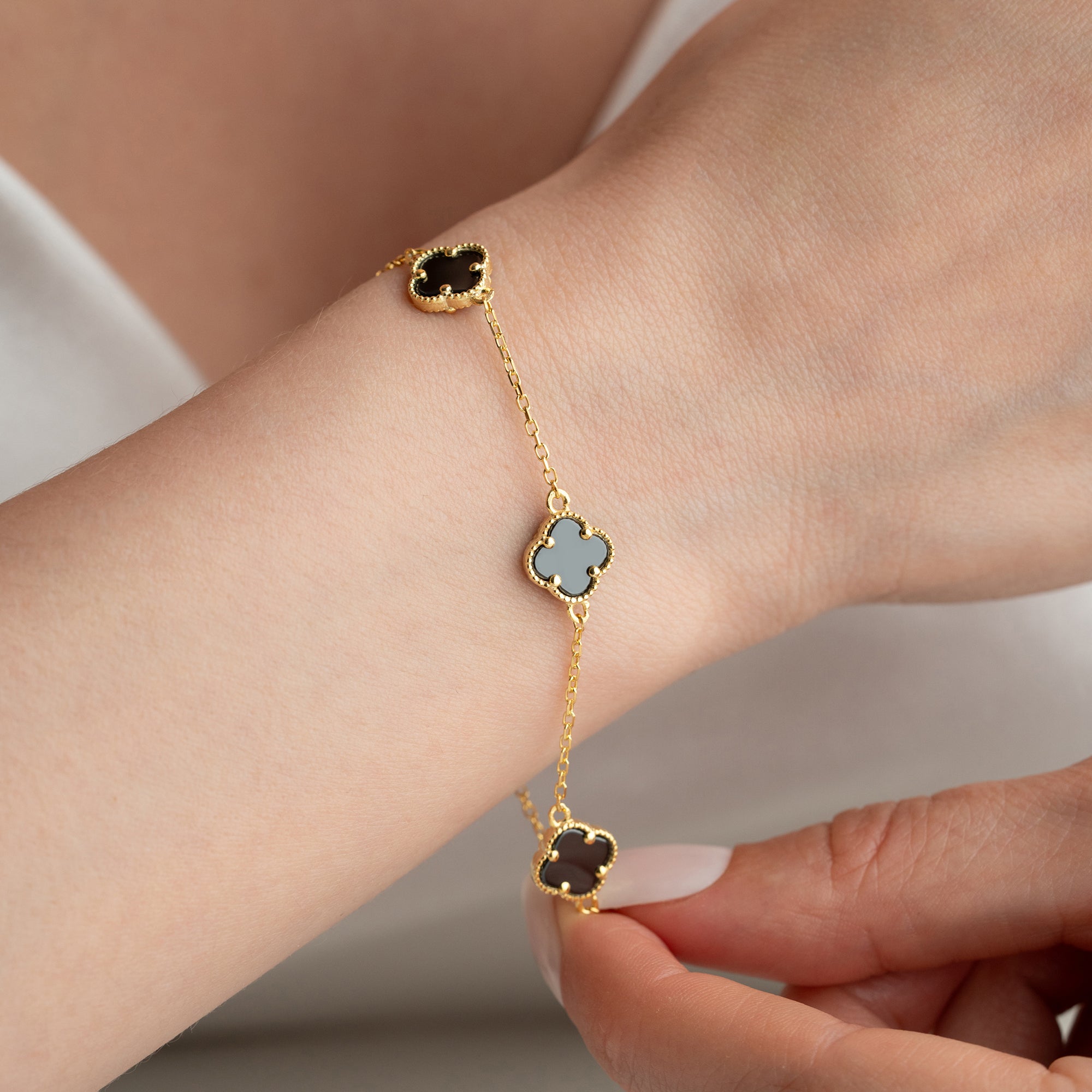 ÇOKLU YONCA BİLEKLİK | 925 GÜMÜŞ