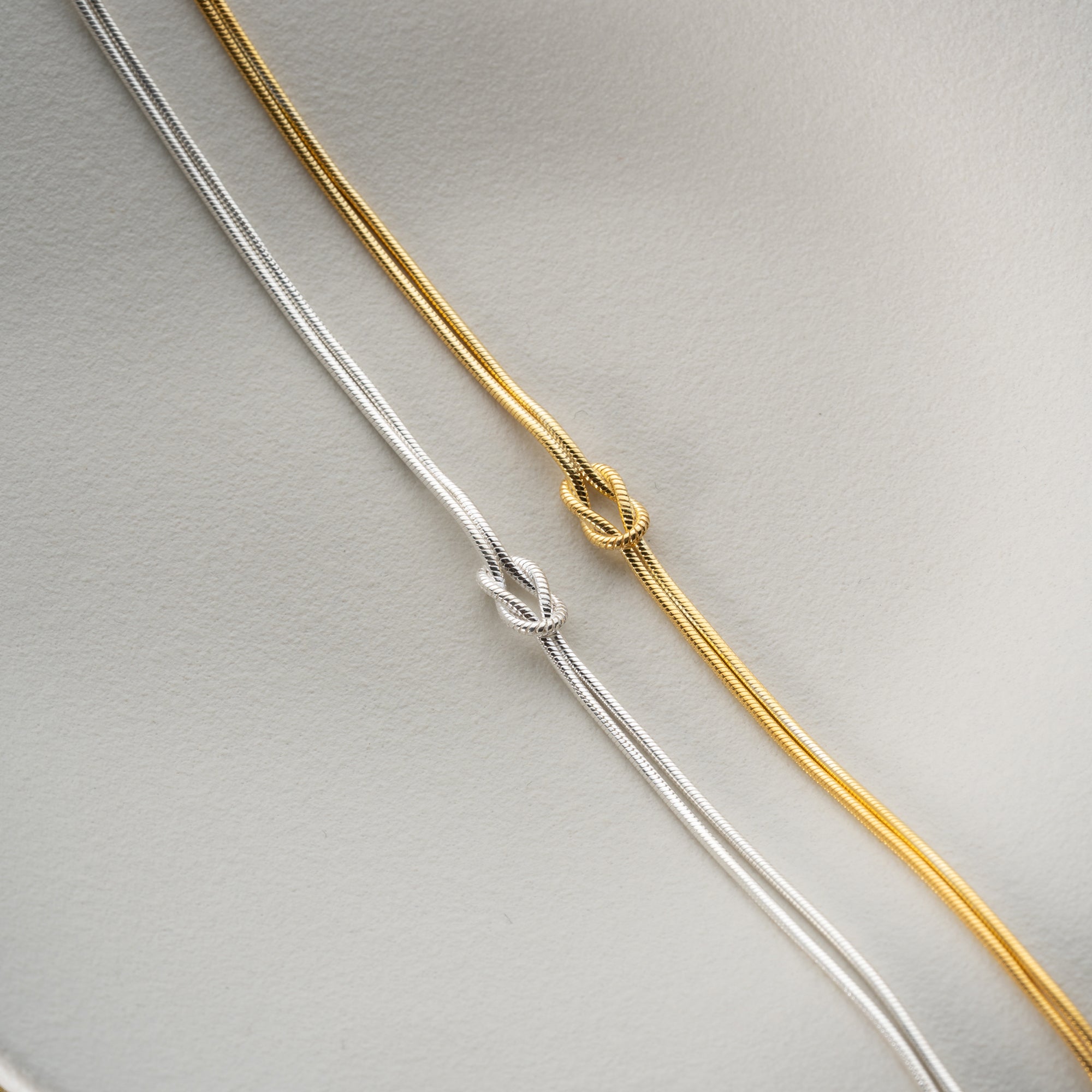 HARFLİ DÜĞÜM ÇİFT BİLEKLİĞİ | 925 GÜMÜŞ