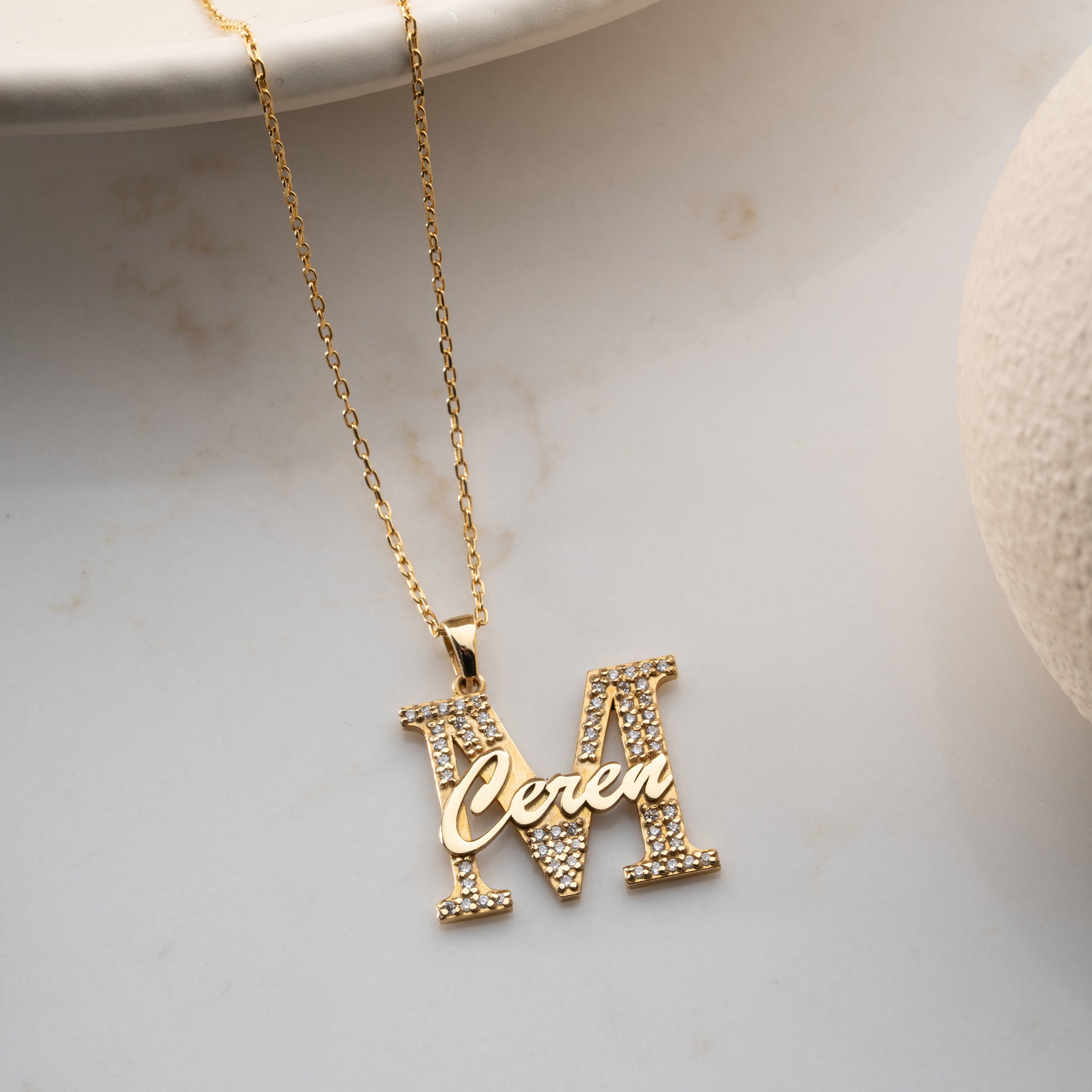 PRECIOUS İSİM&HARF KOLYE | 925 GÜMÜŞ