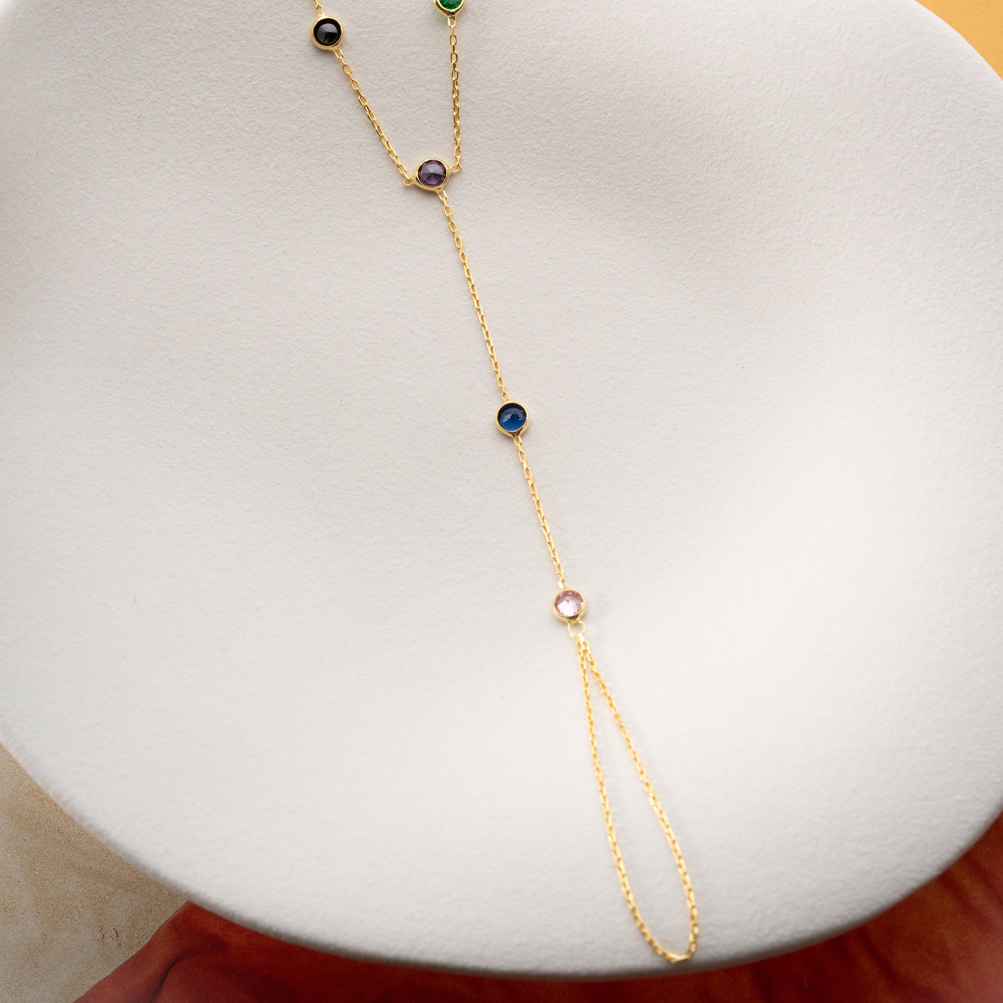 RENKLİ TAŞLI ŞAHMERAN | 925 GÜMÜŞ