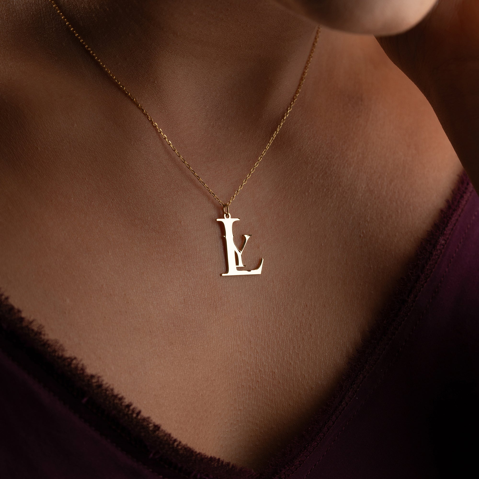 2'Lİ HARFLİ MODEL III KOLYE | 925 GÜMÜŞ