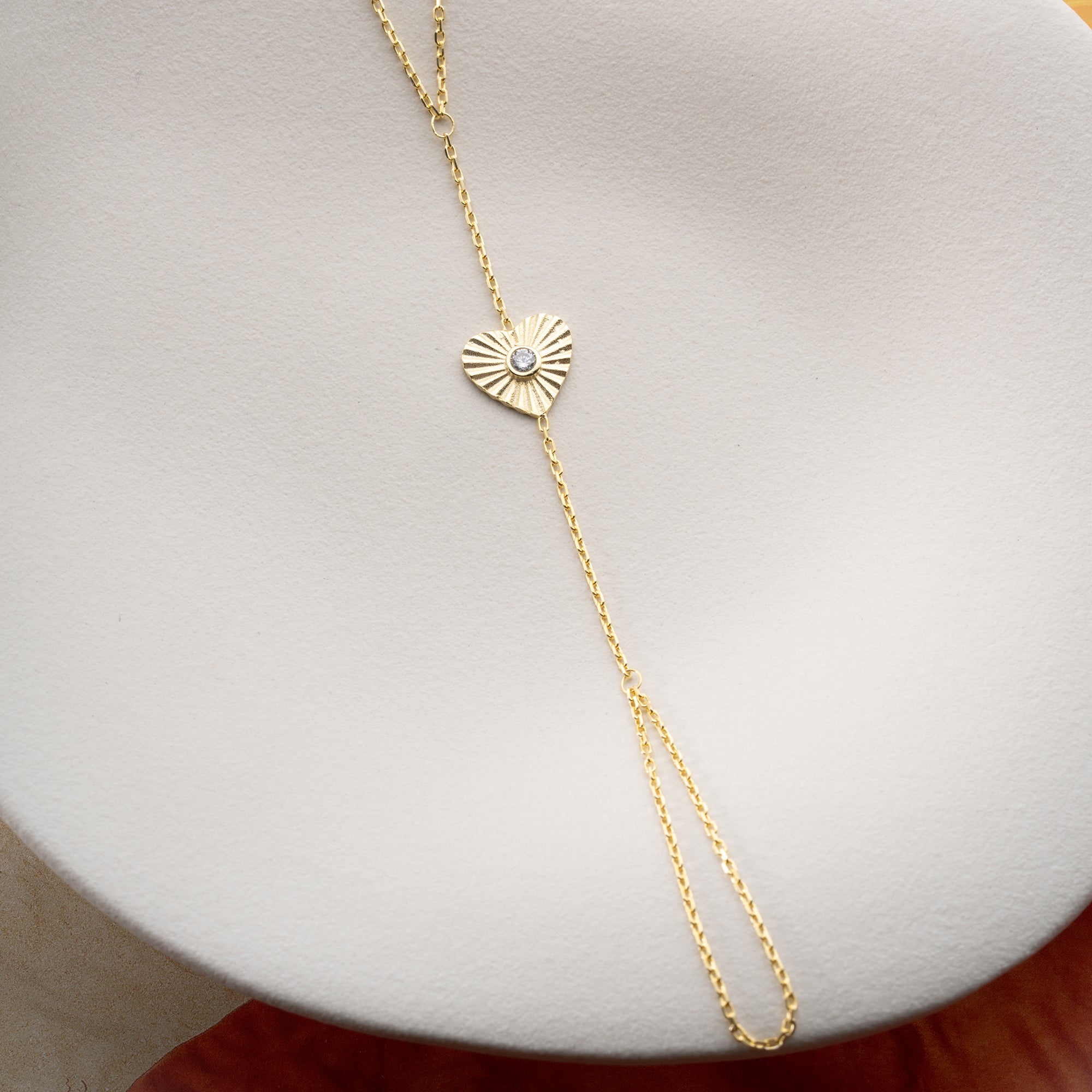 DESENLİ KALPLİ ŞAHMERAN | 925 GÜMÜŞ