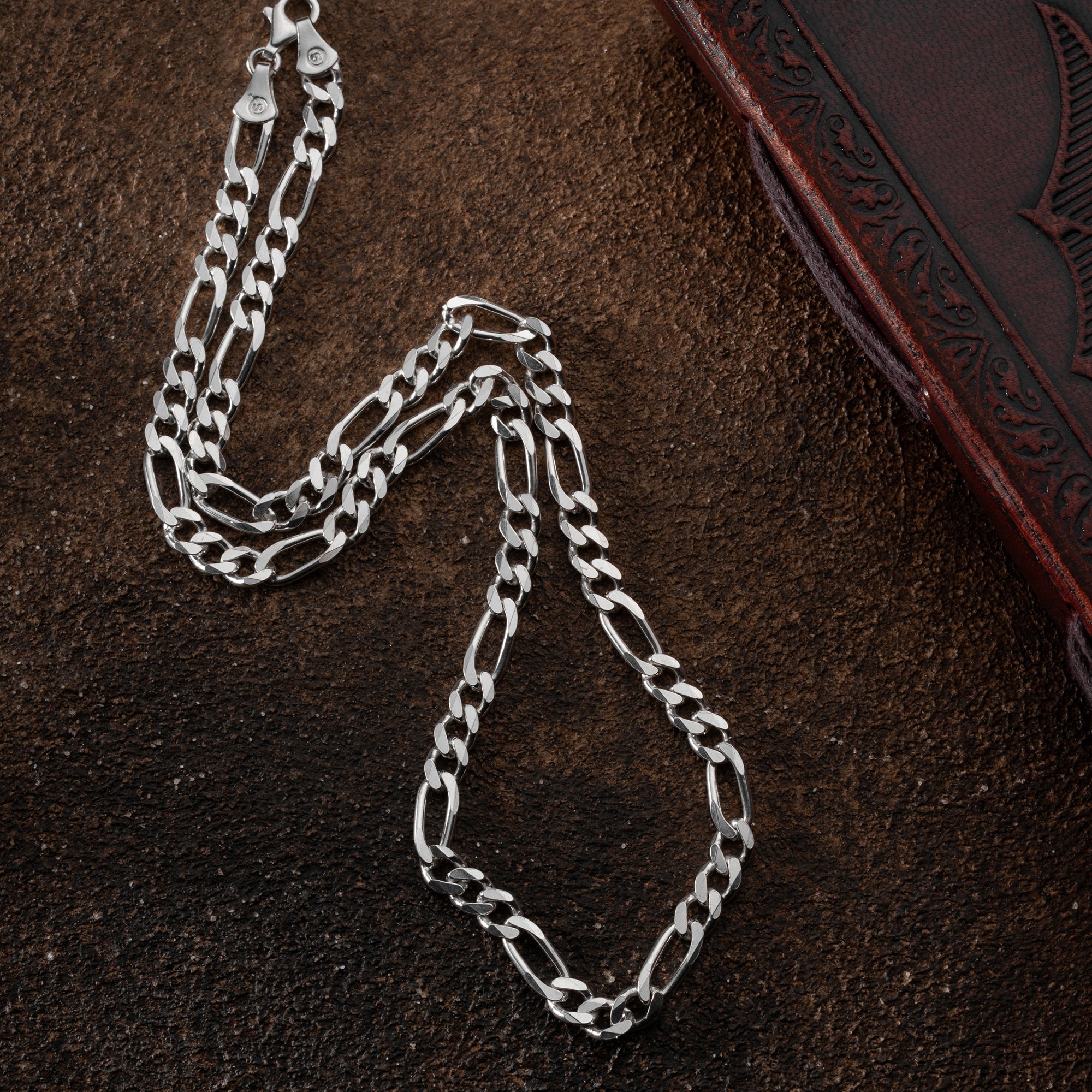 ERKEK FİGARO KOLYE 7.2 MM | 925 GÜMÜŞ