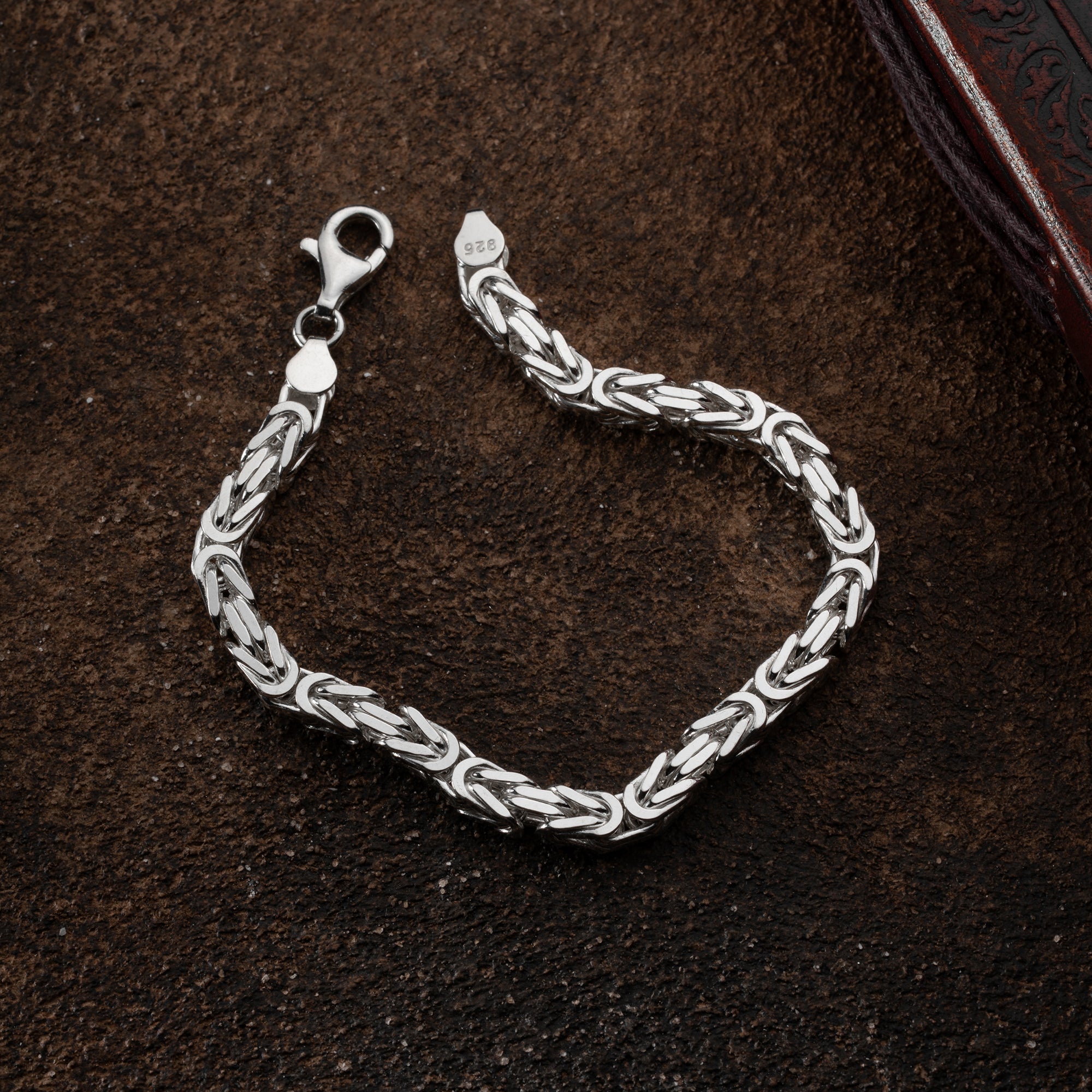 KRAL KARE ZİNCİR BİLEKLİK 5 MM | 925 GÜMÜŞ