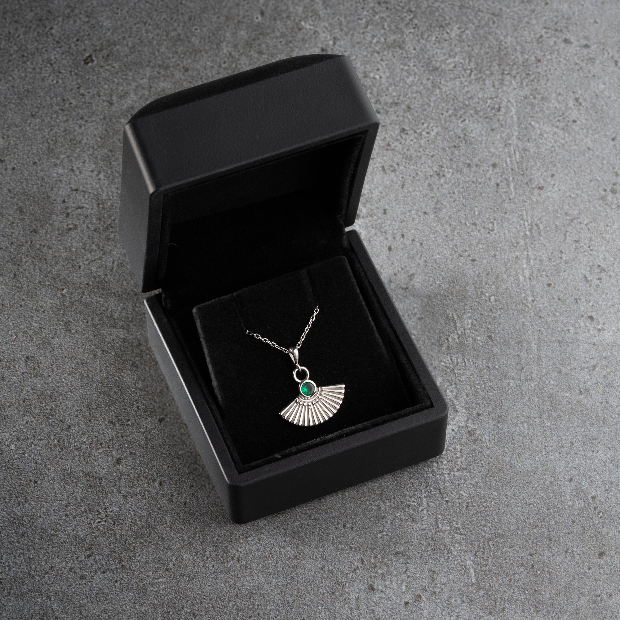 ZİRKON TAŞLI ŞEMSİYE KOLYE | 925 GÜMÜŞ