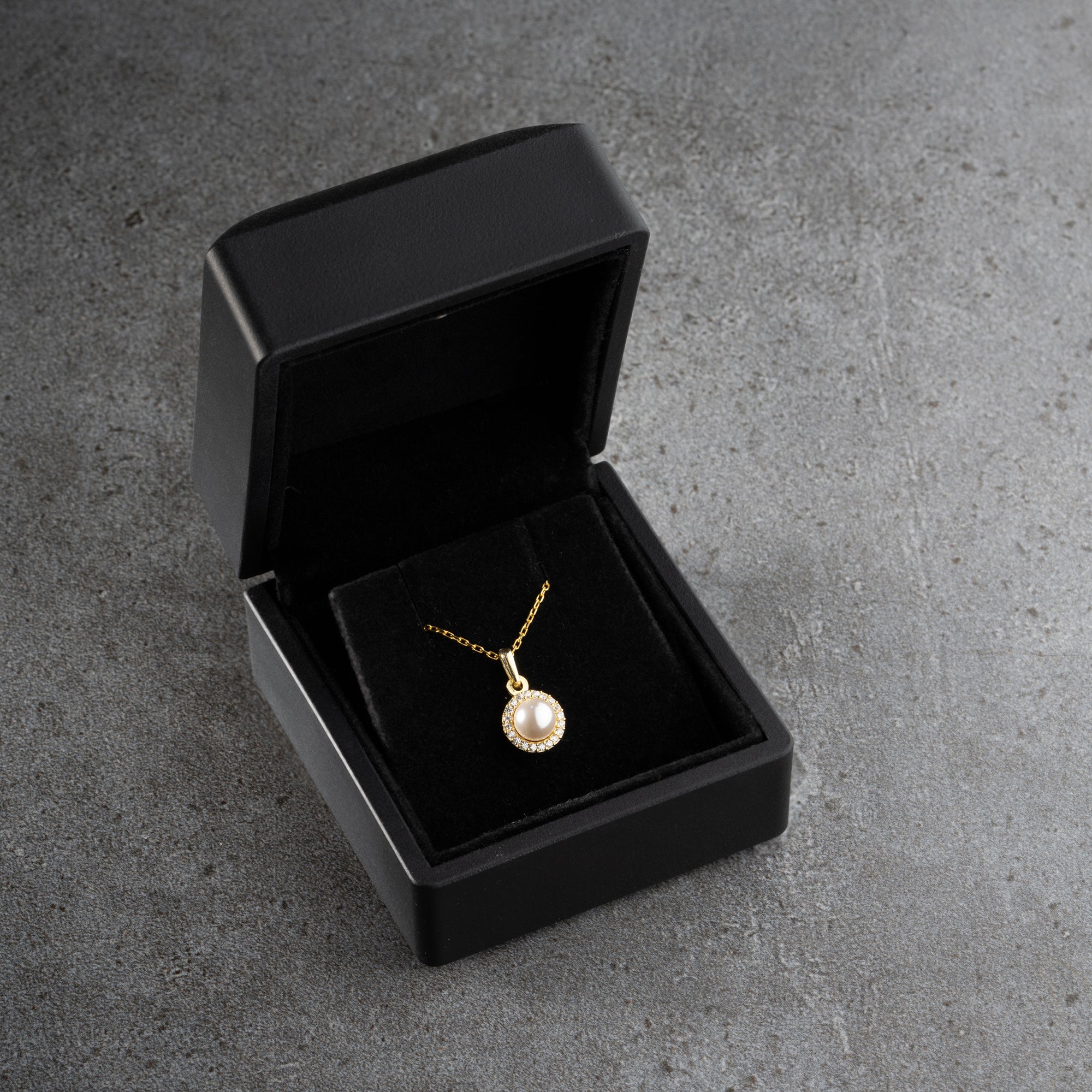 ZİRKON TAŞLI İNCİ MODEL KOLYE | 925 GÜMÜŞ