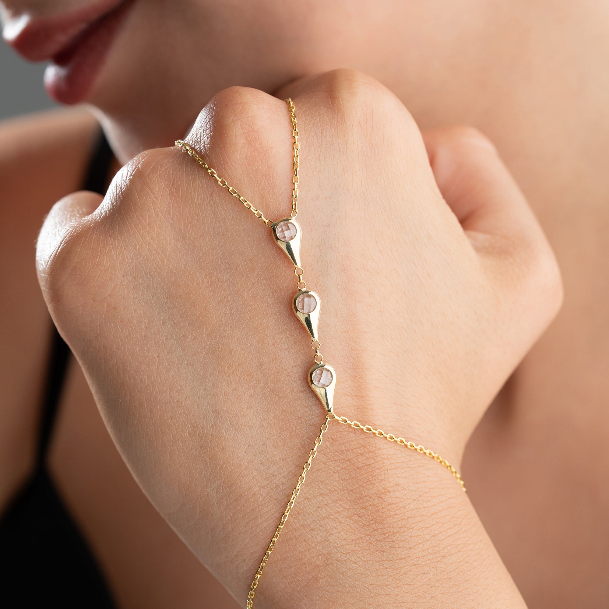 4'LÜ DAMLA TAŞ ŞAHMERAN | 925 GÜMÜŞ