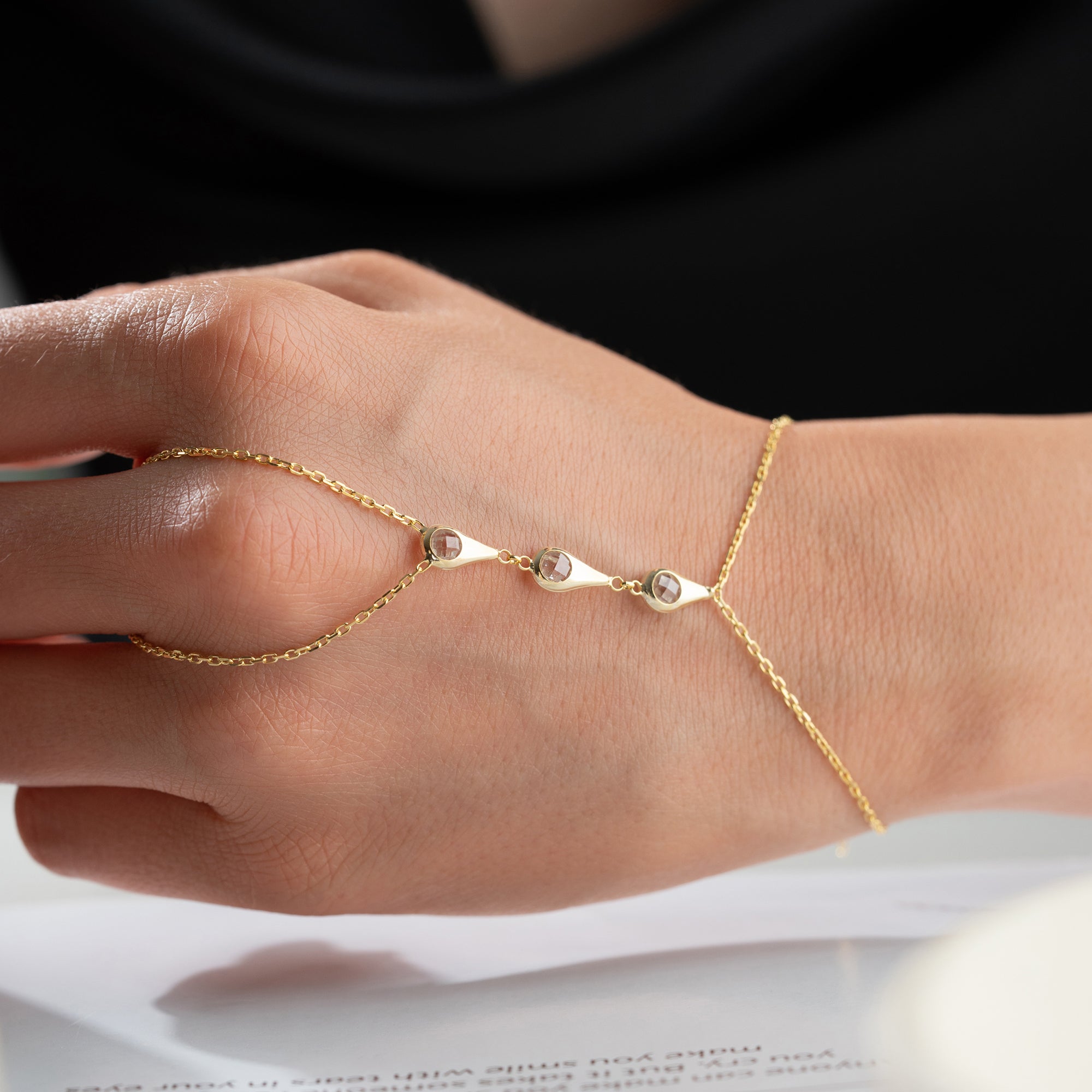 4'LÜ DAMLA TAŞ ŞAHMERAN | 925 GÜMÜŞ