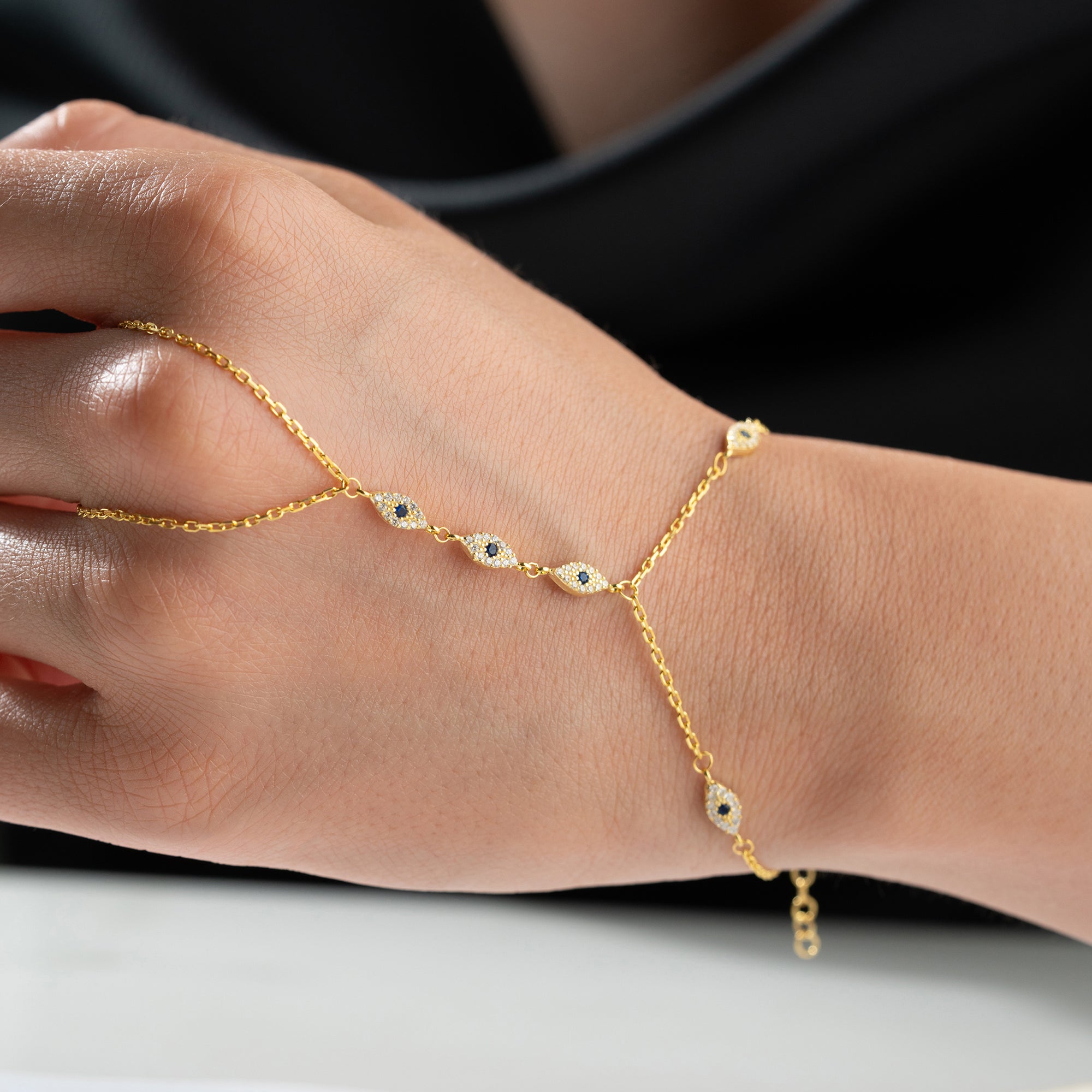 MİNİ MAVİ GÖZLÜ ŞAHMERAN | 925 GÜMÜŞ