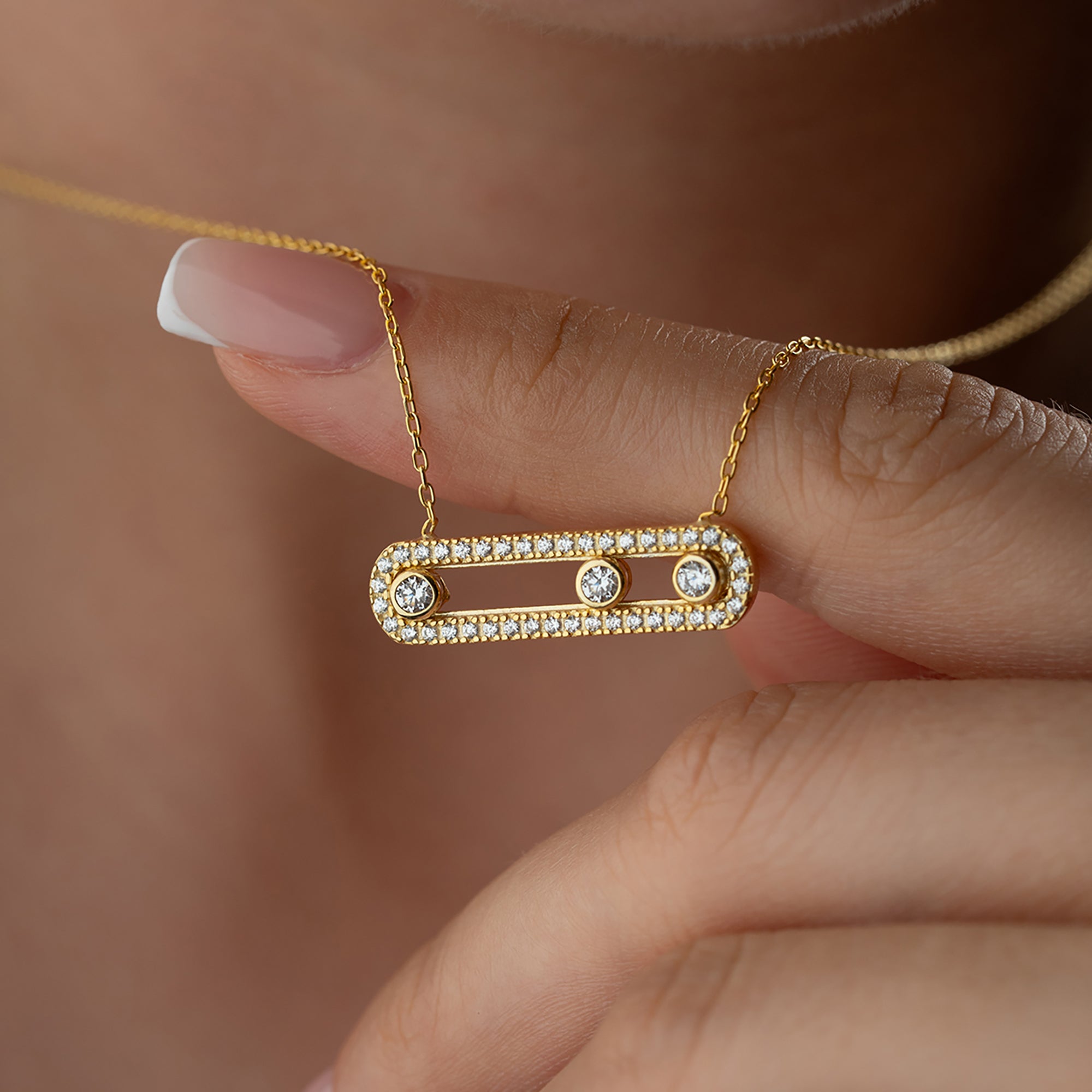 LUMİNA TAŞLI KOLYE | 925 GÜMÜŞ