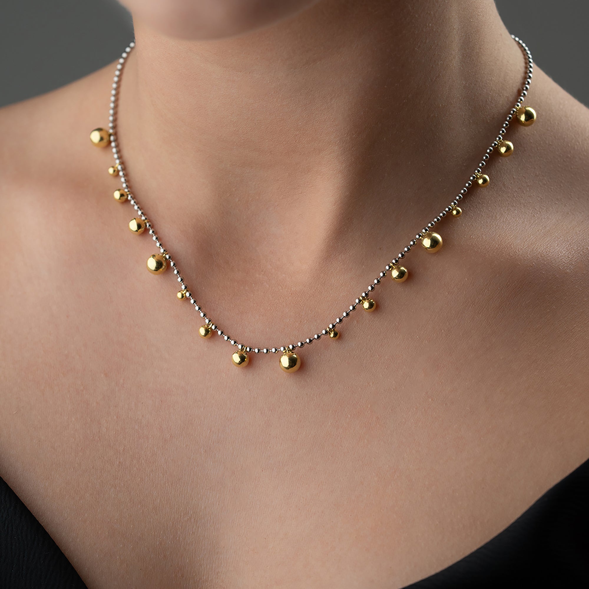 ÇOKLU KÜRE KOLYE | 925 GÜMÜŞ