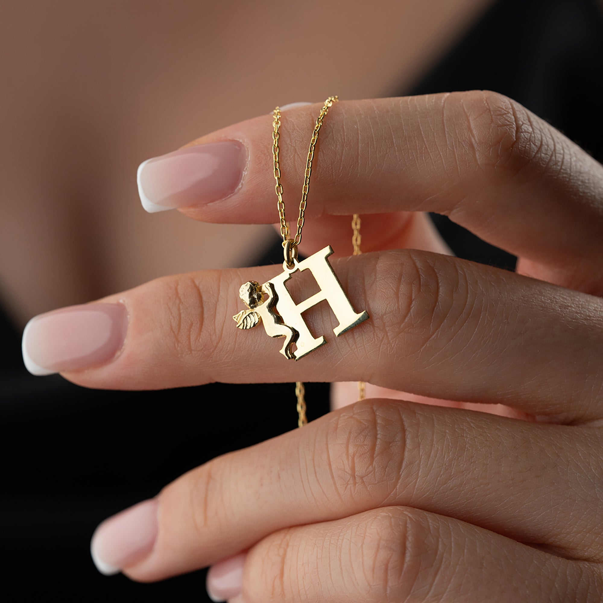 HARFLİ MELEK KOLYE | 925 GÜMÜŞ