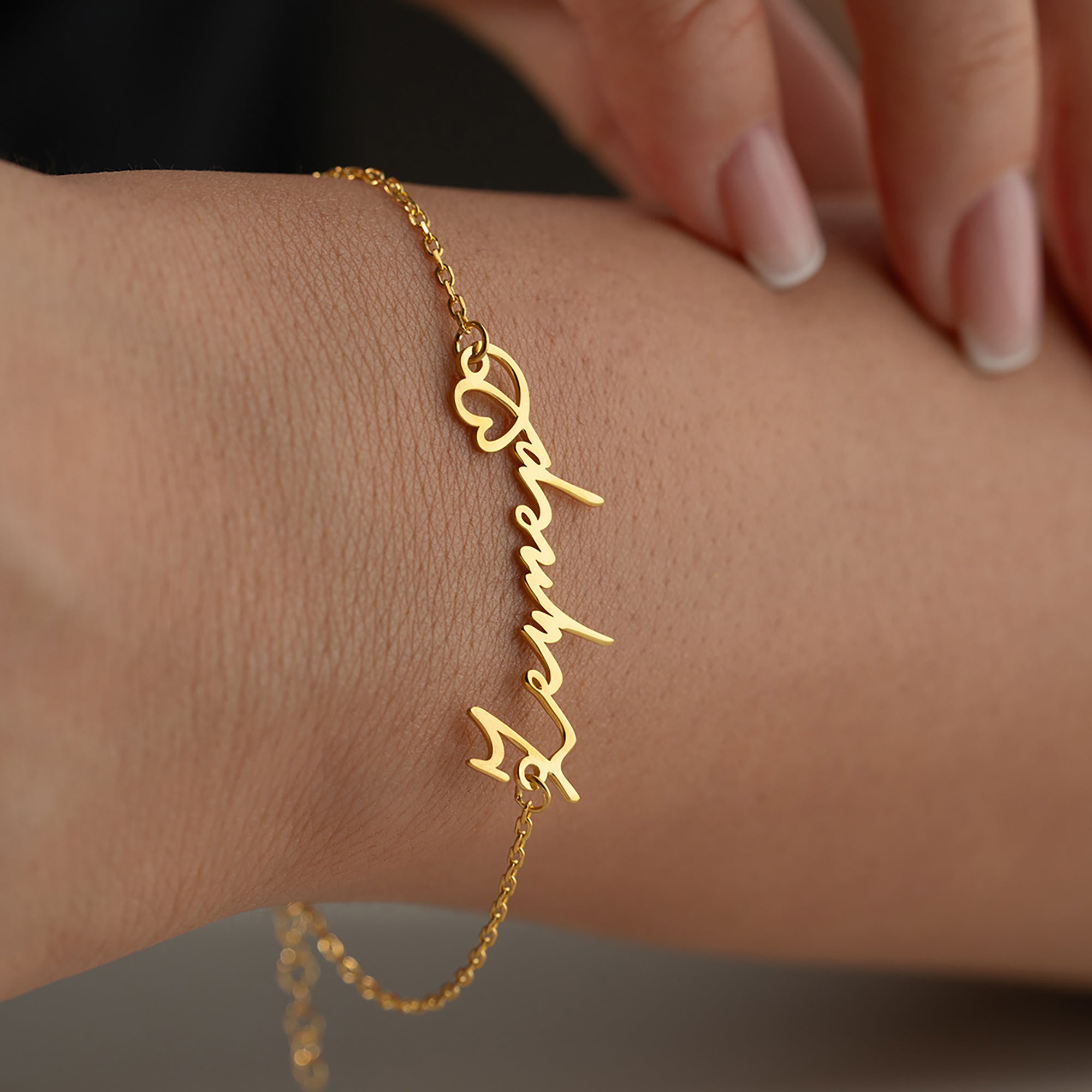 KALPLİ İSİM BİLEKLİK | 925 GÜMÜŞ