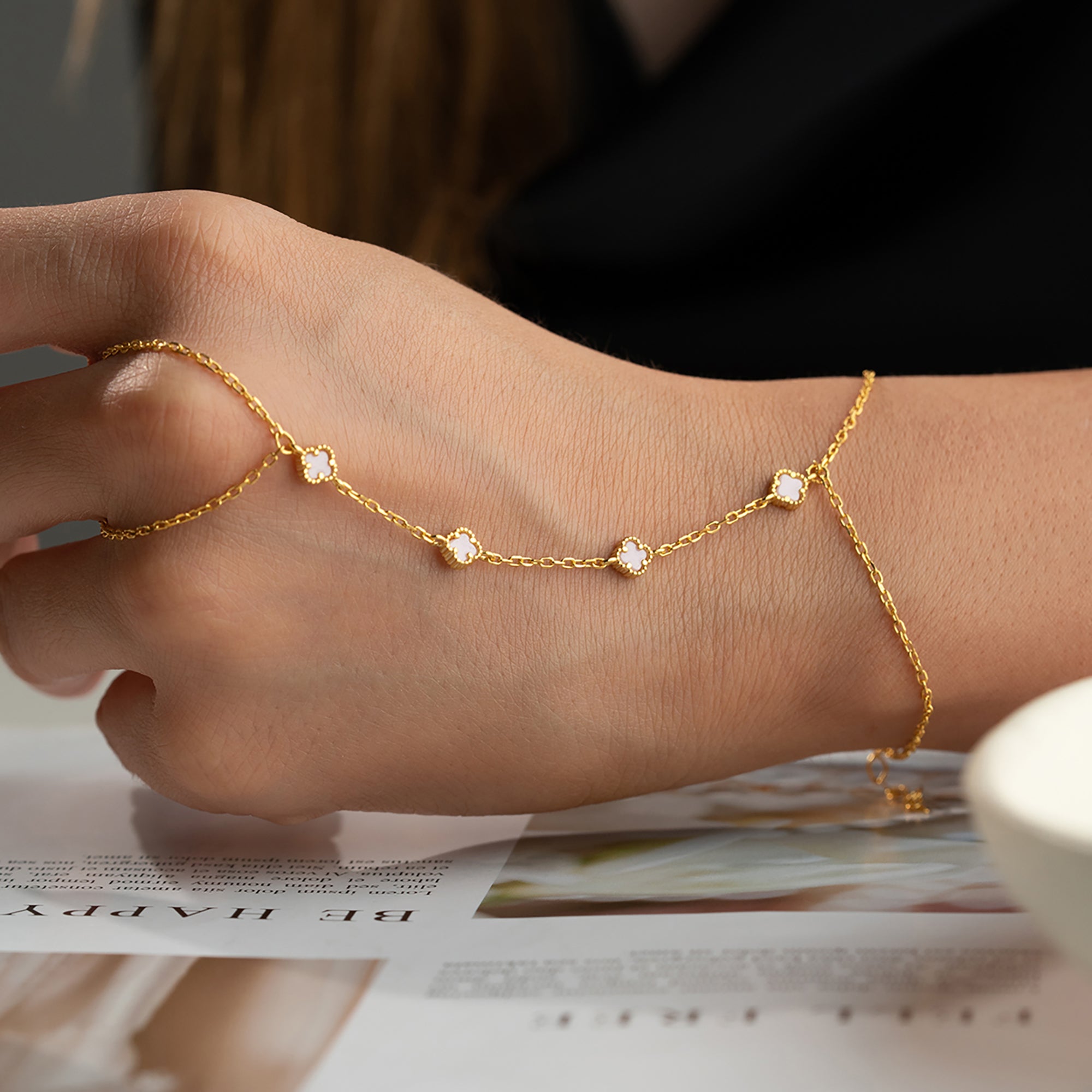 BEYAZ MİNİ YONCA ŞAHMERAN | 925 GÜMÜŞ