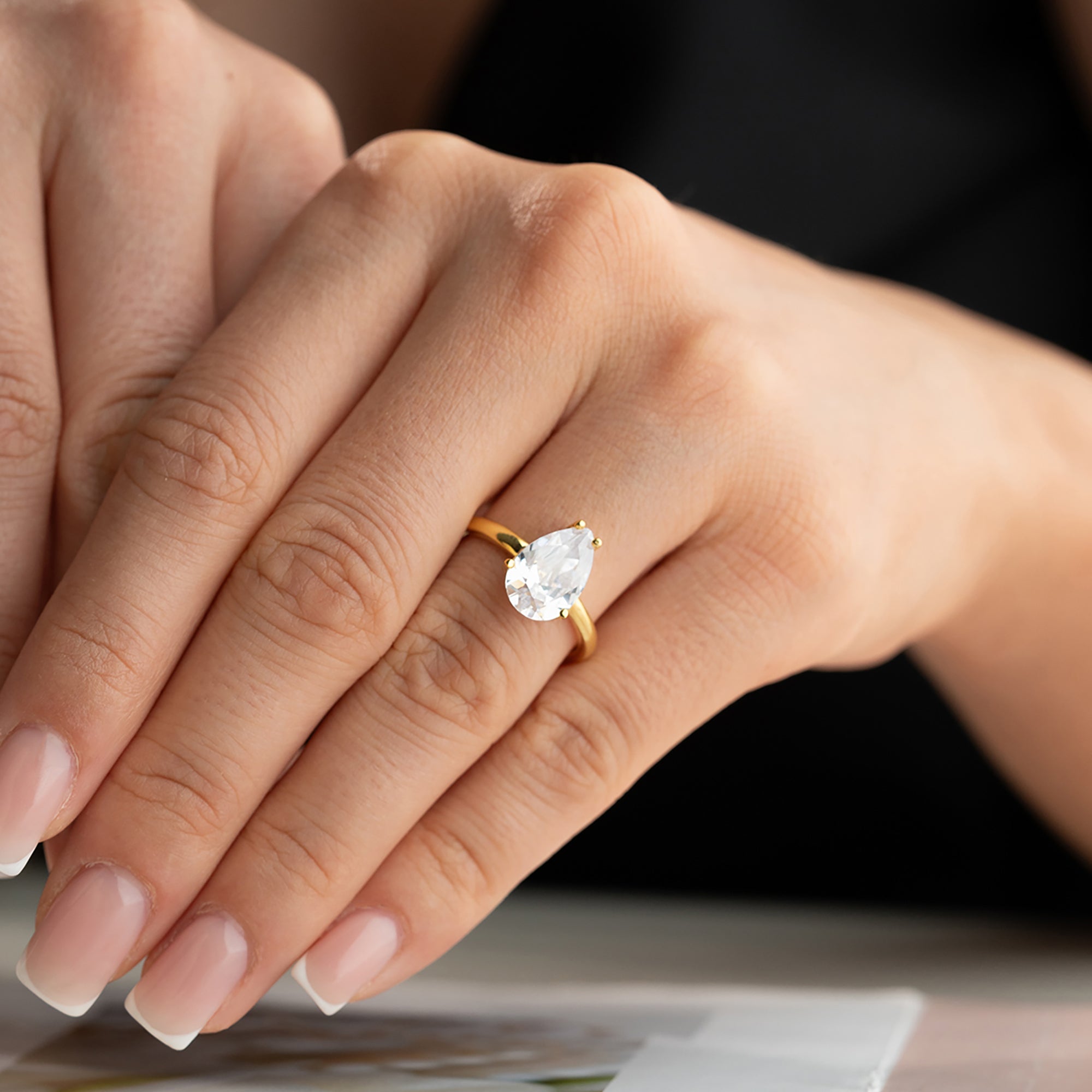 DAMLA TEK TAŞ YÜZÜK | 925 GÜMÜŞ