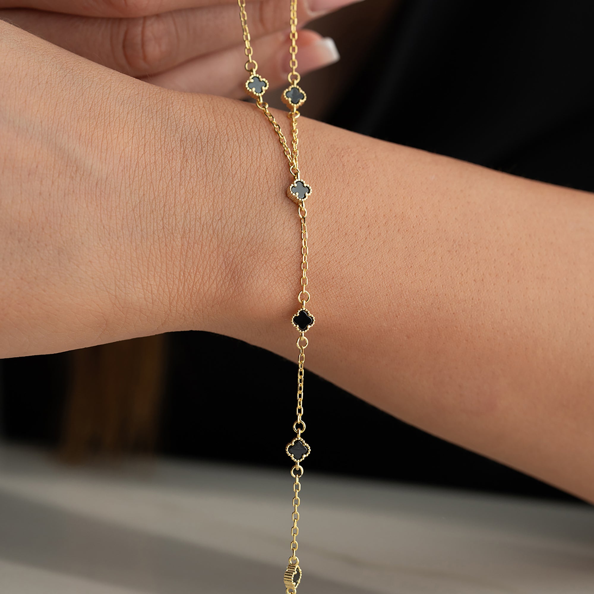 SİYAH MİNİ YONCA ŞAHMERAN | 925 GÜMÜŞ