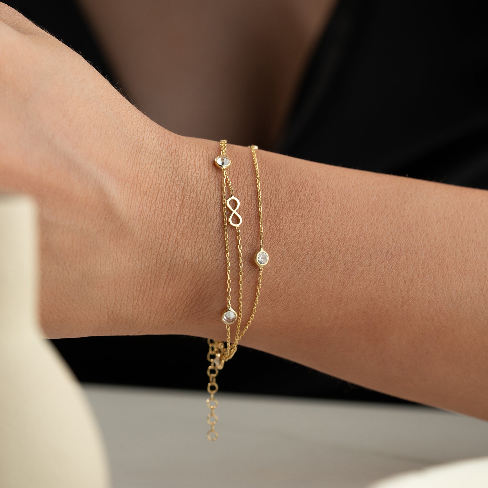 3'LÜ SONSUZLUK BİLEKLİK | 925 GÜMÜŞ