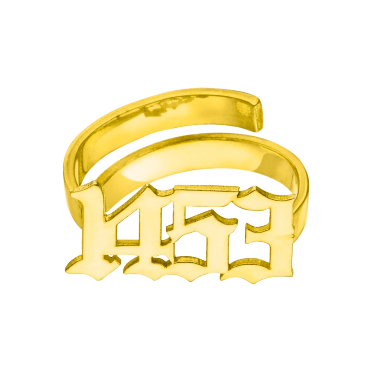 Kişiye Özel Gotik Font Tarihli Yüzük | 925 Ayar Gümüş – Jeweliay Jewelry – 1