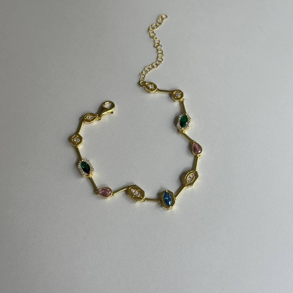 TASARIM COLORFULL BİLEKLİK | 925 GÜMÜŞ