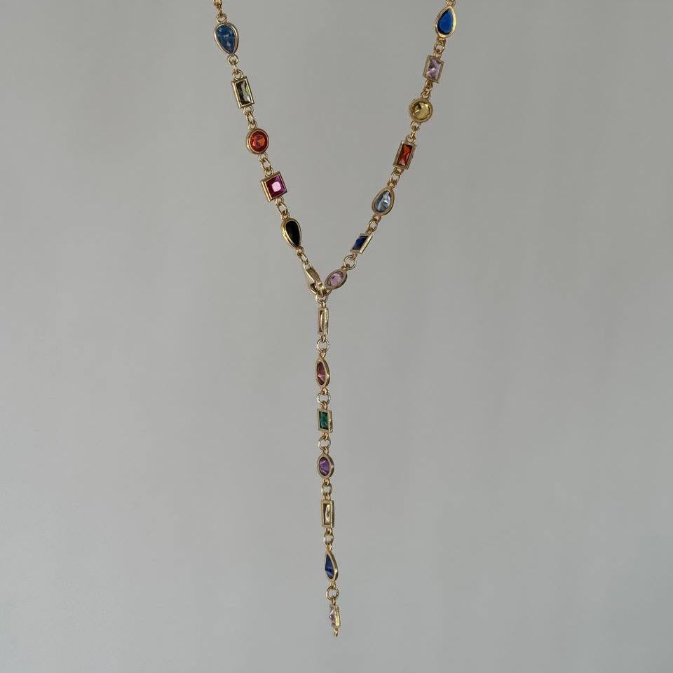 COLORFULL Y KOLYE | 925 GÜMÜŞ