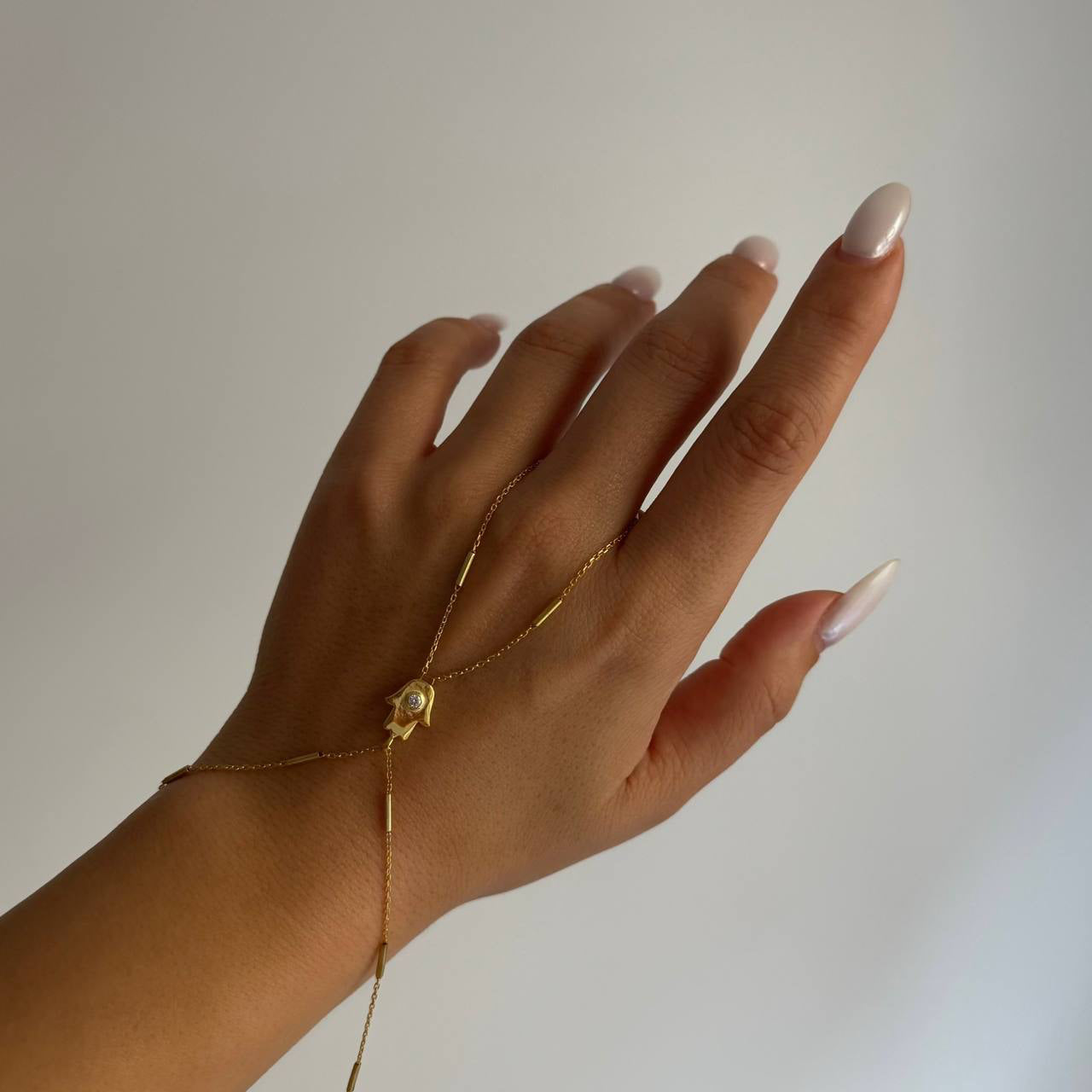 FATMA ANA ELİ ZİRKON TAŞLI ŞAHMERAN | 925 GÜMÜŞ