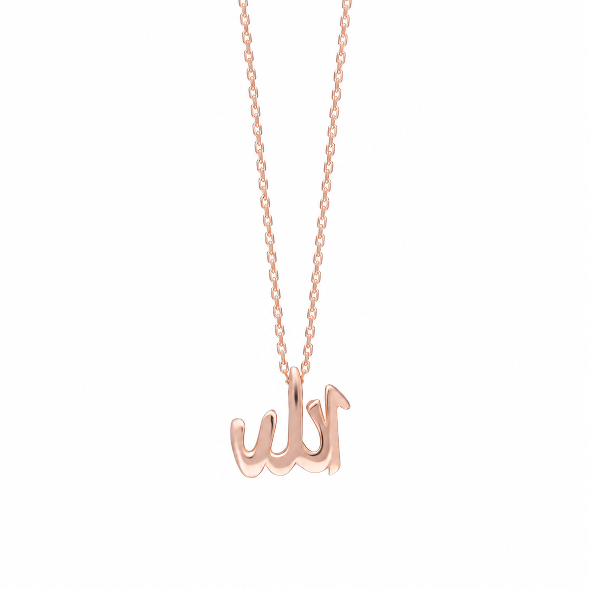 Allah Lafzı Kolye | 925 Ayar Gümüş – Jeweliay Jewelry – 5 – Rose beyaz fon #RENK_rose