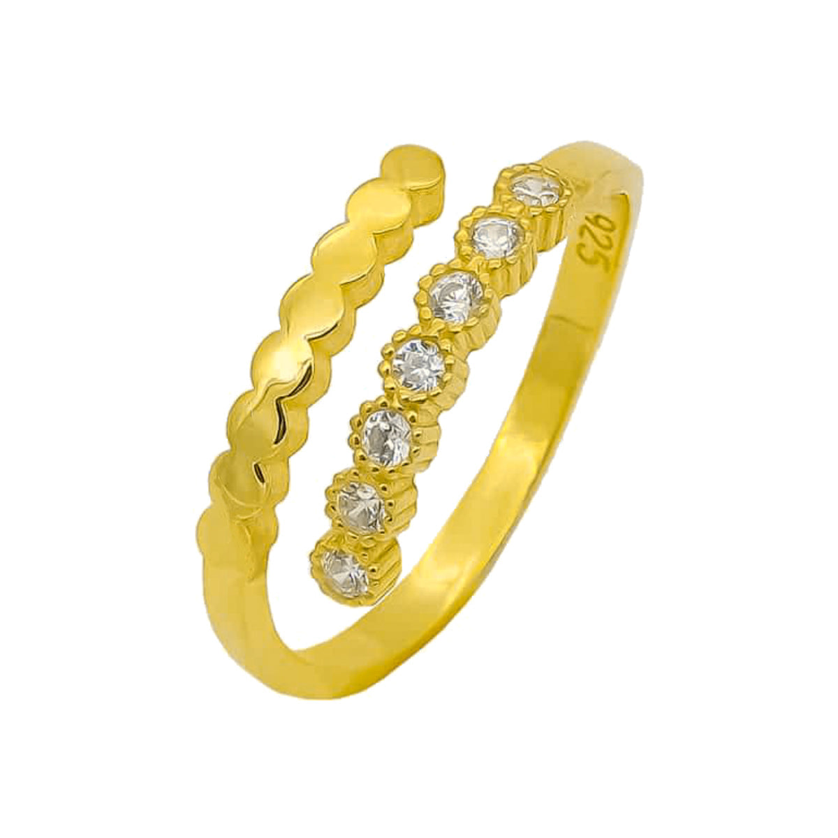 Arwen Zirkon Taşlı Yüzük | 925 Ayar Gümüş – Jeweliay Jewelry – 1 – Gold beyaz fon #RENK_gold