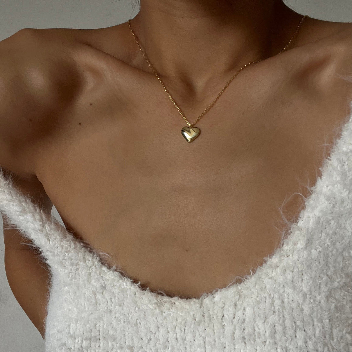 Bombeli Kalp Kolye | 925 Ayar Gümüş – Jeweliay Jewelry – 4