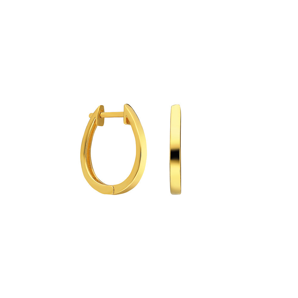 Elips Basic Küpe | 925 Ayar Gümüş – Jeweliay Jewelry – 1 – Gold beyaz fon #RENK_gold