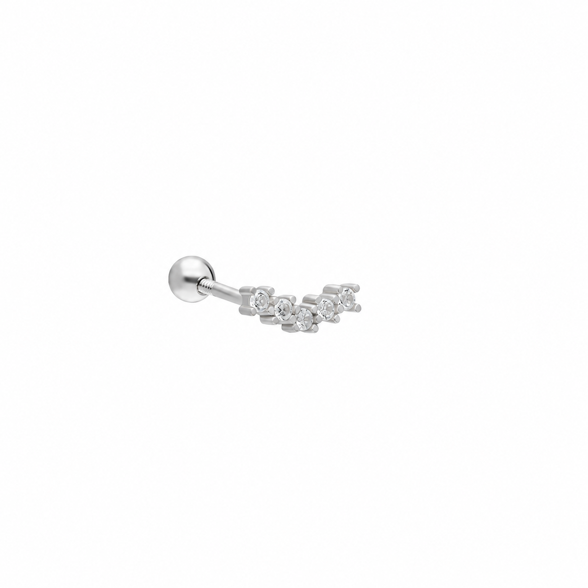 Hill Taşlı Piercing | 925 Ayar Gümüş – Jeweliay Jewelry – 2 – Silver beyaz fon #RENK_silver