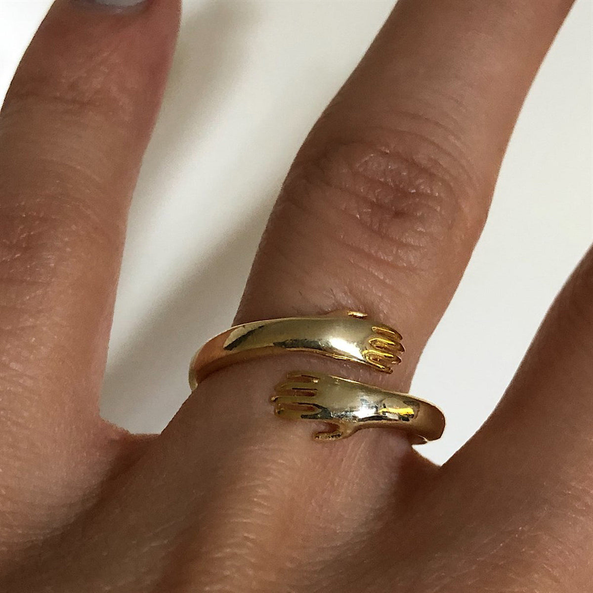 Sarılma Elleri Açık Yüzük | 925 Ayar Gümüş – Jeweliay Jewelry – 2