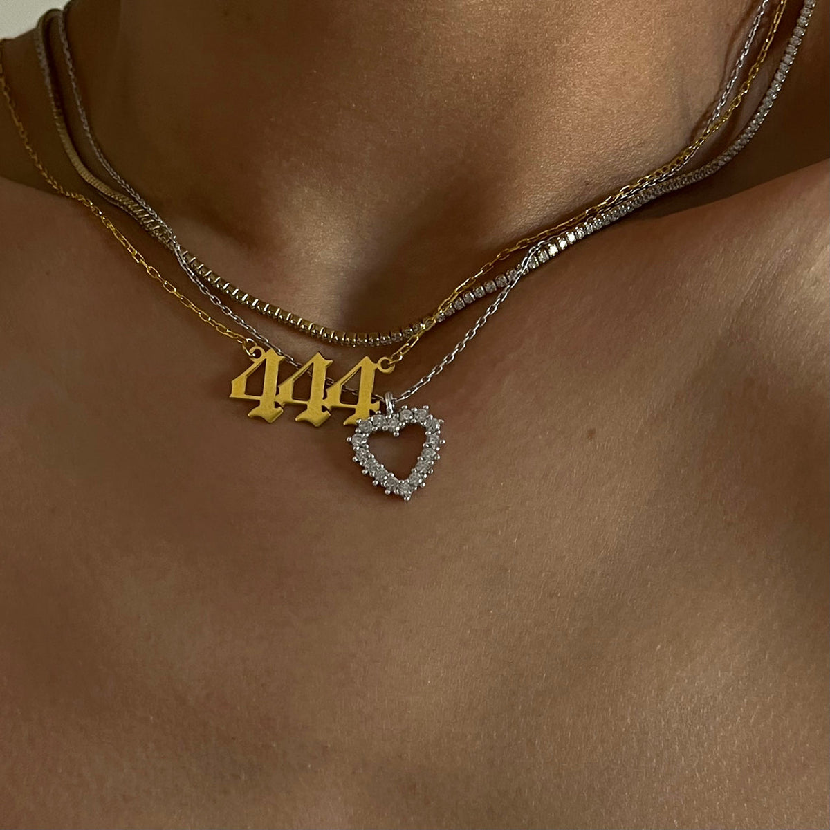 Işıltılı Zirkon Taşlı Kalp Kolye | 925 Ayar Gümüş – Jeweliay Jewelry – 4