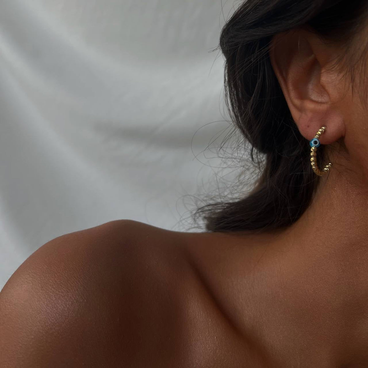 Kalemli Dorica Nazar Küpe | 925 Ayar Gümüş – Jeweliay Jewelry – 10